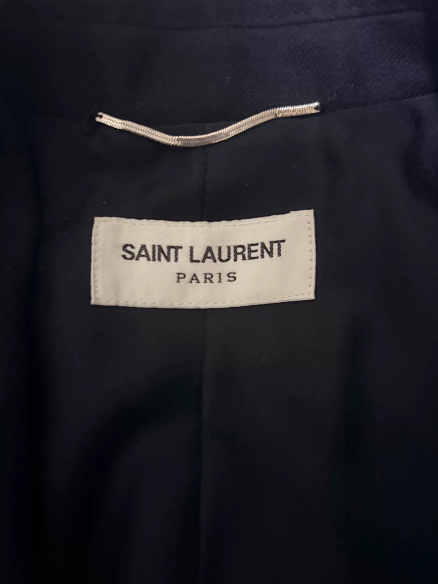 Saint Laurent Shawl Collar Wool Blazer — back