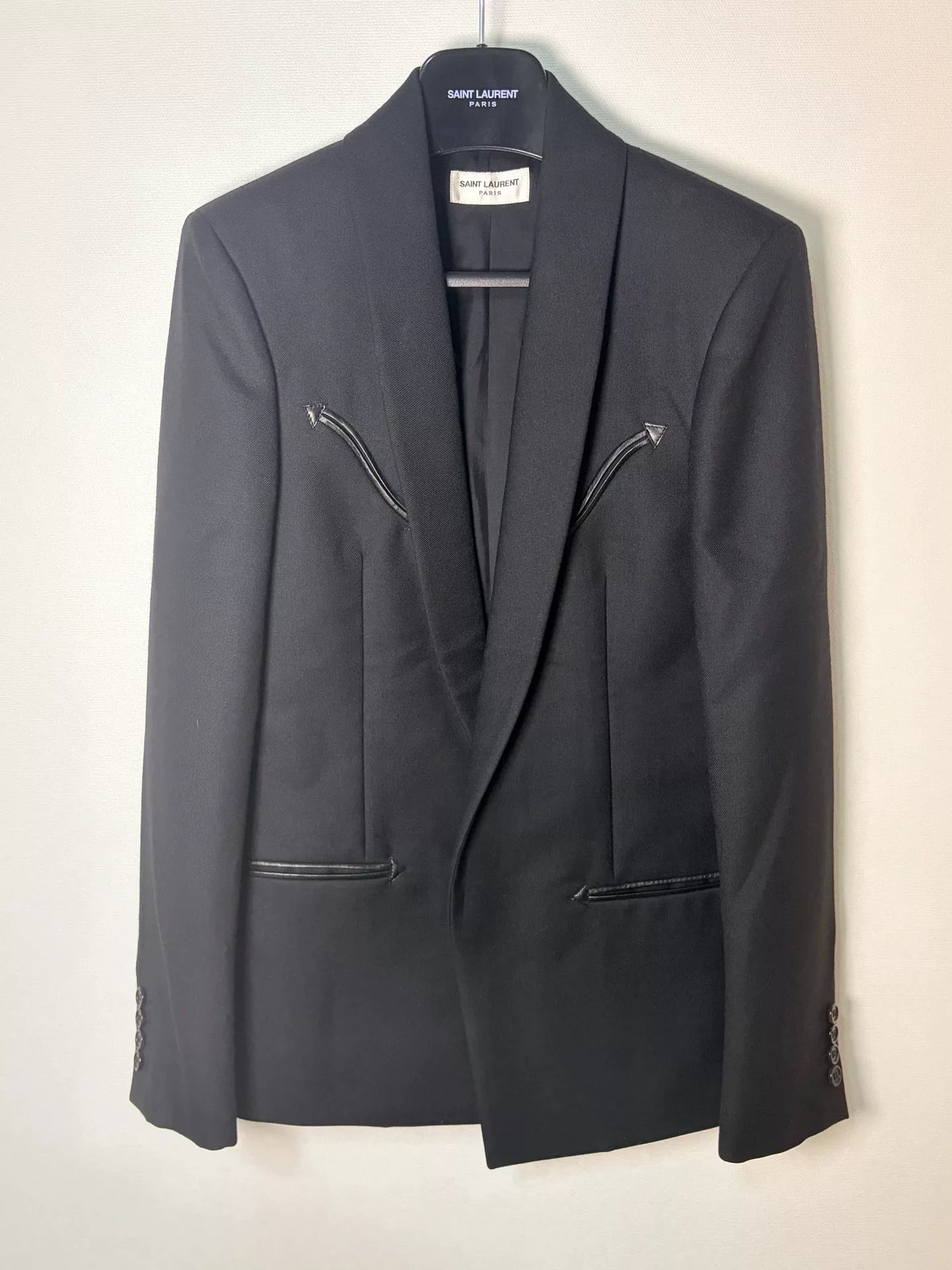 Saint Laurent Shawl Collar Wool Blazer