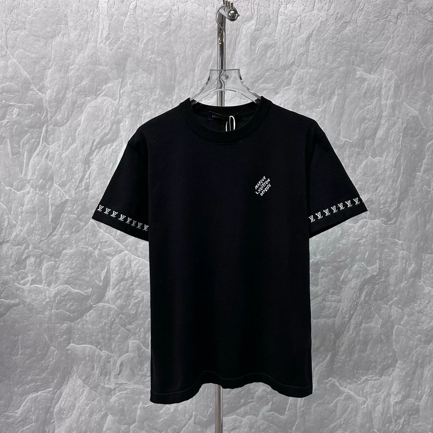 Louis Vuitton SS24 Logo Embroidered Knit Tee