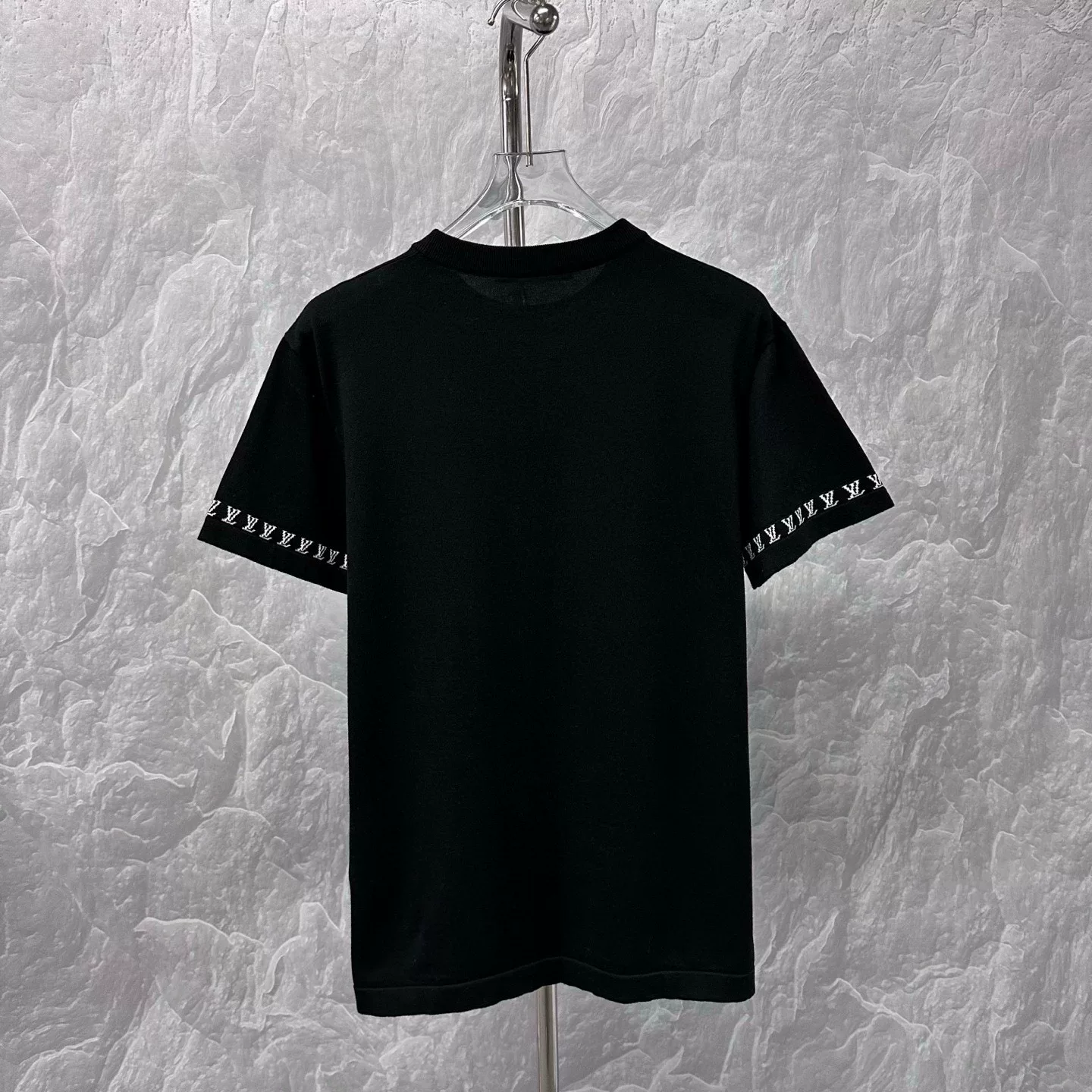 Louis Vuitton SS24 Logo Embroidered Knit Tee — back