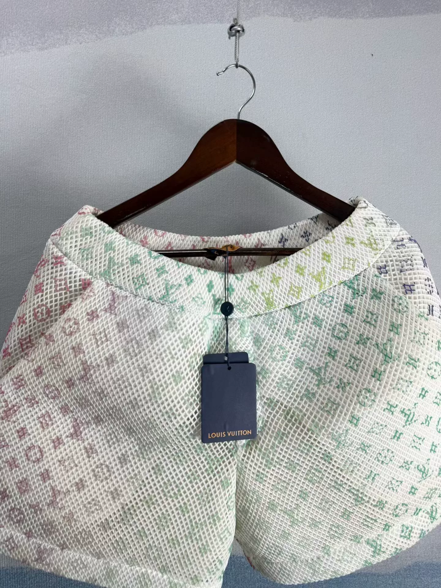 Louis Vuitton Gradient Monogram Organza Shorts — front