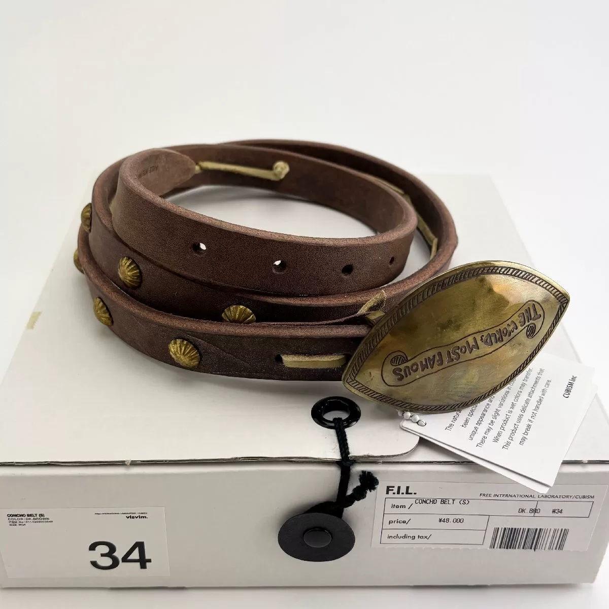 visvim 14aw CONCHO BELT (S)