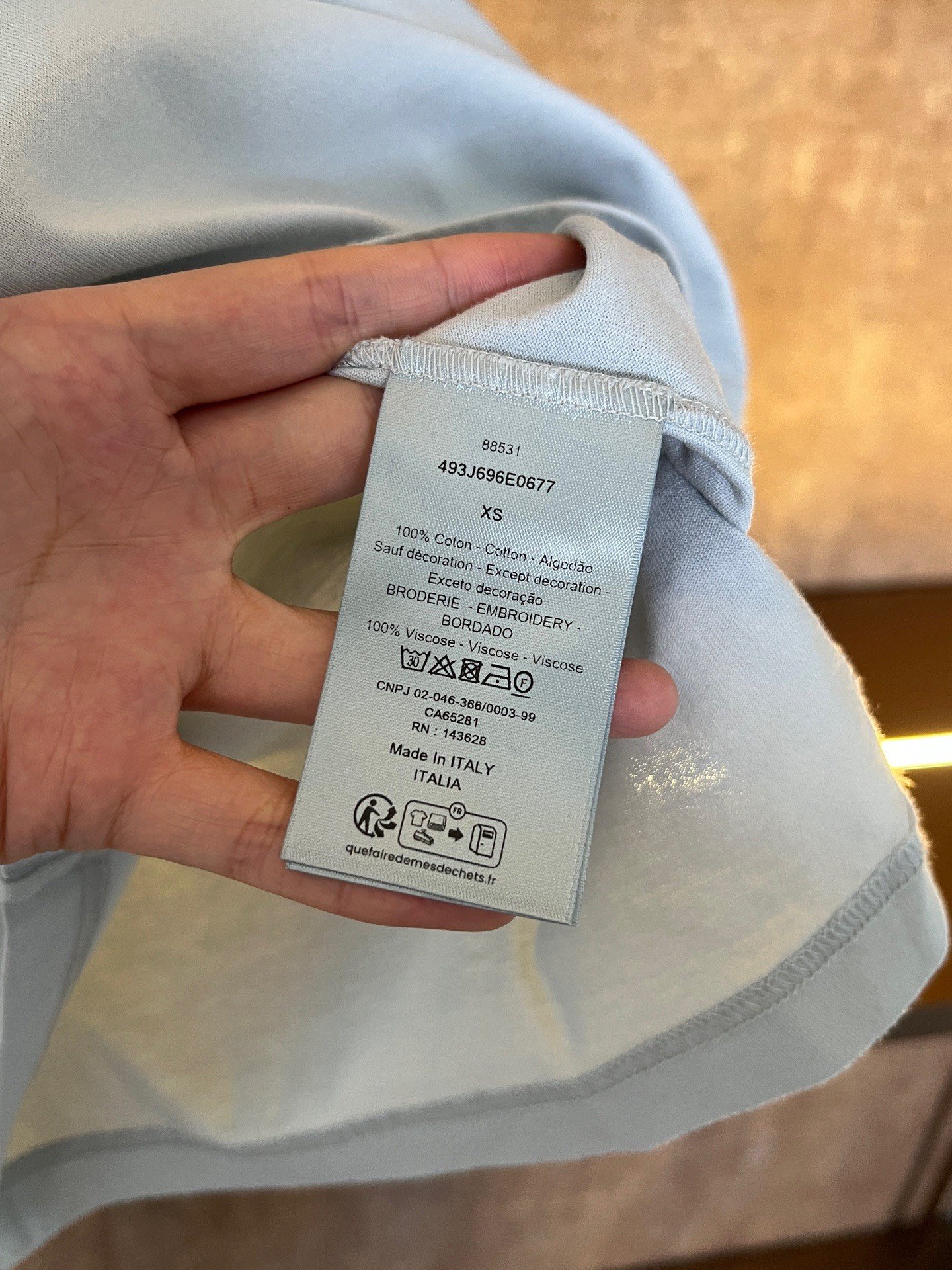 Dior Valentine's Limited Short Sleeve Tee — back