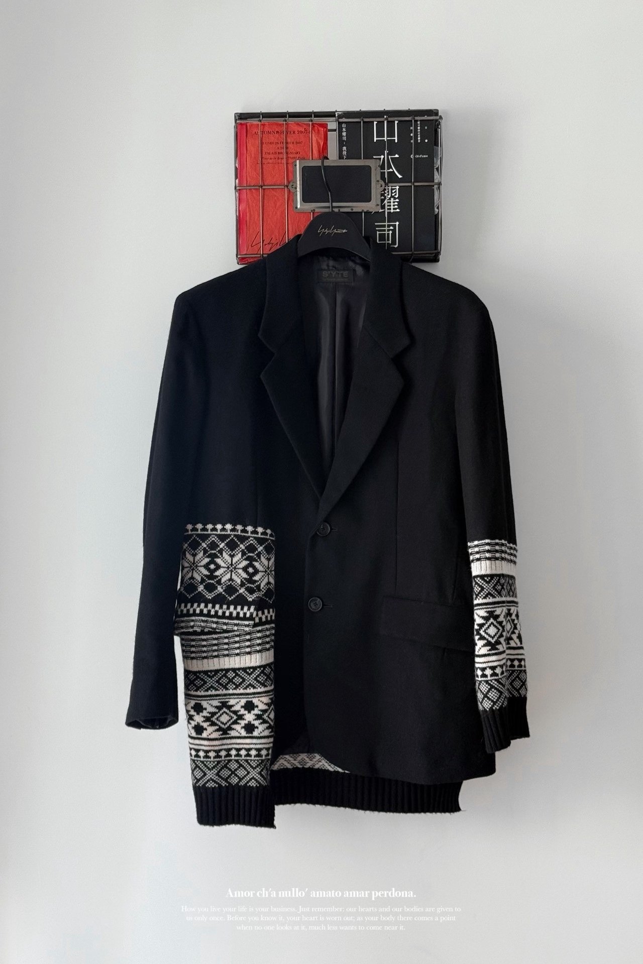Yohji Yamamoto Wool Knit Blazer — front