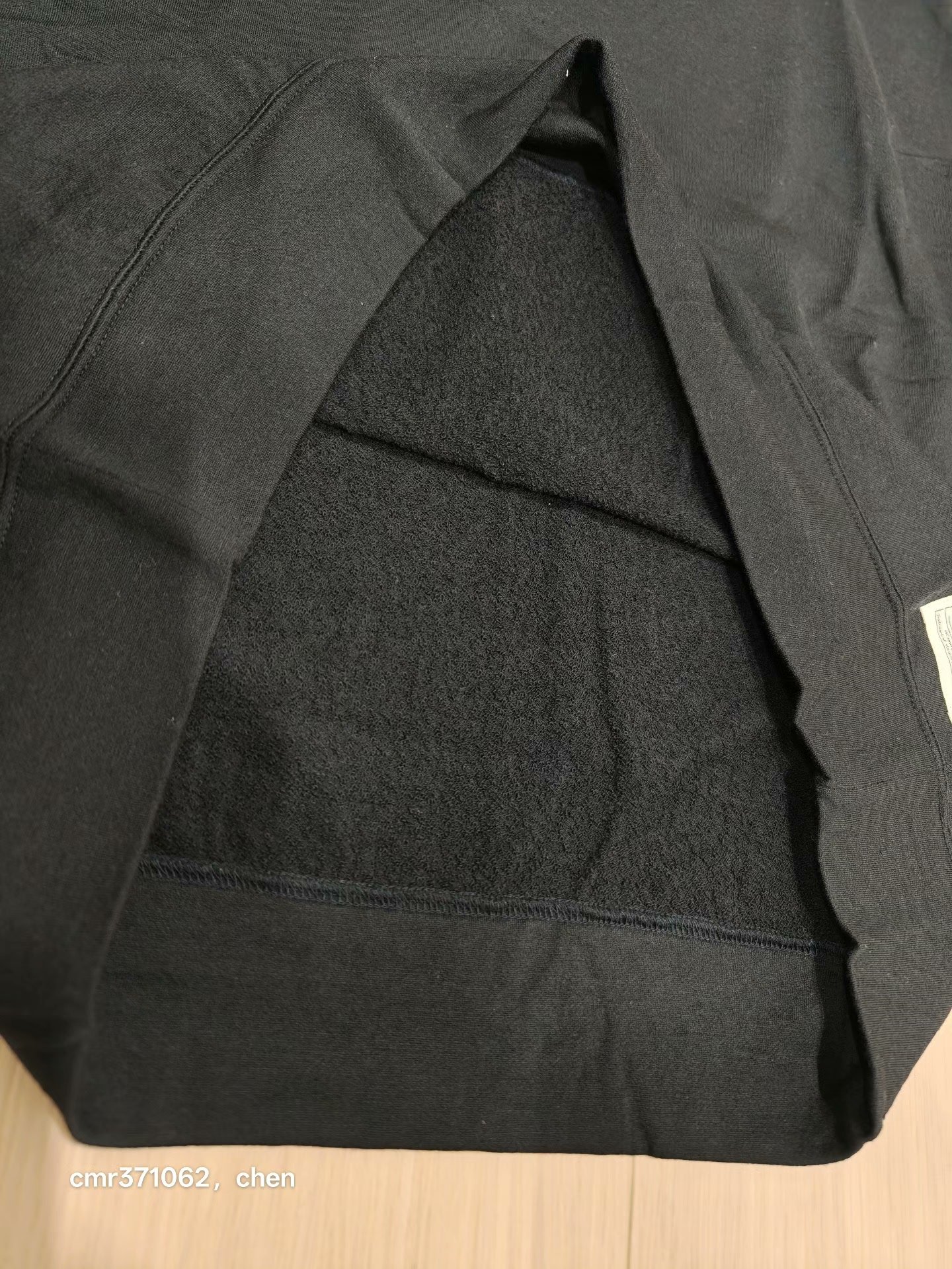 visvim vs amplus 3/4 sweat superfine — label