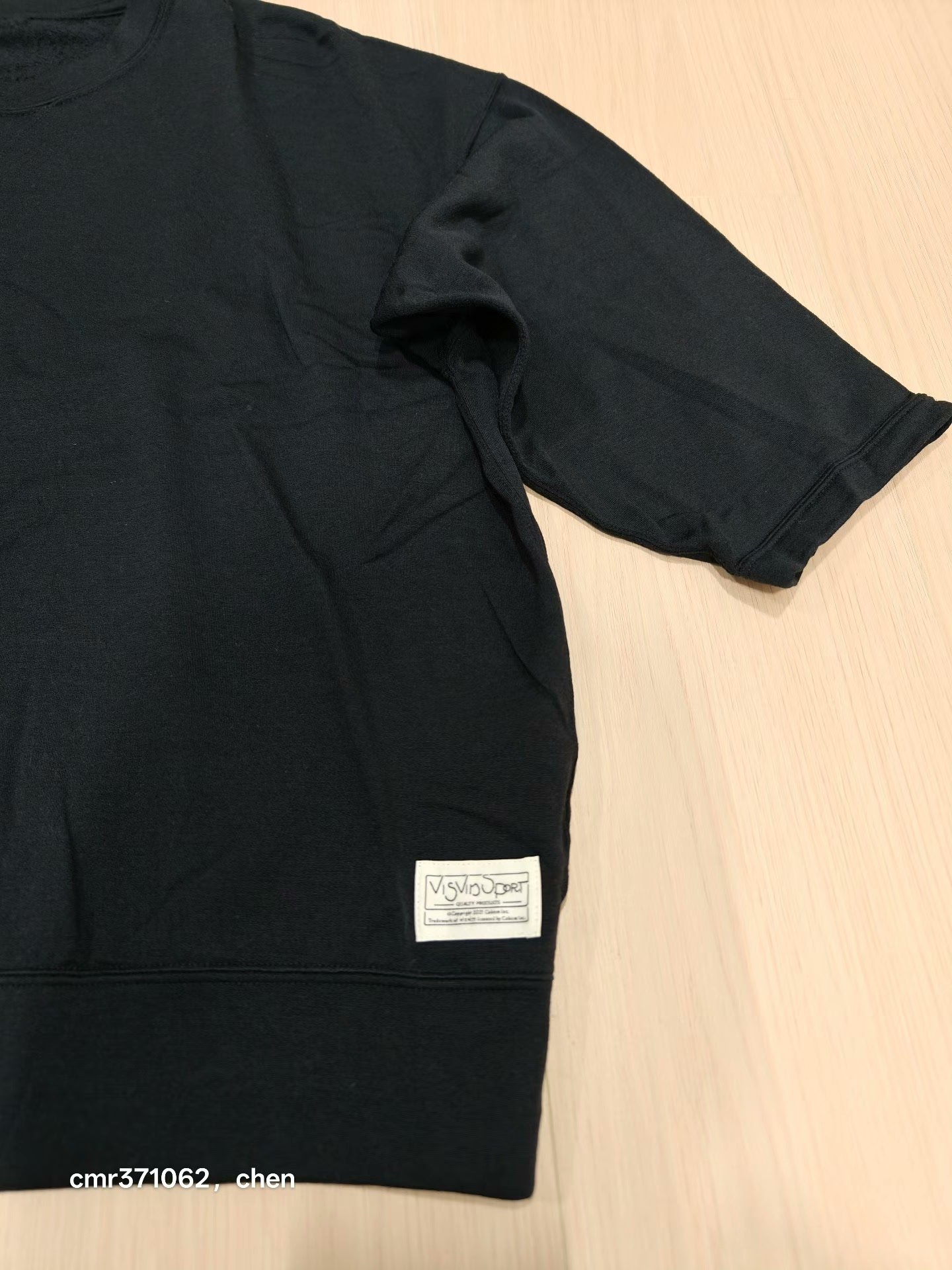 visvim vs amplus 3/4 sweat superfine — detail