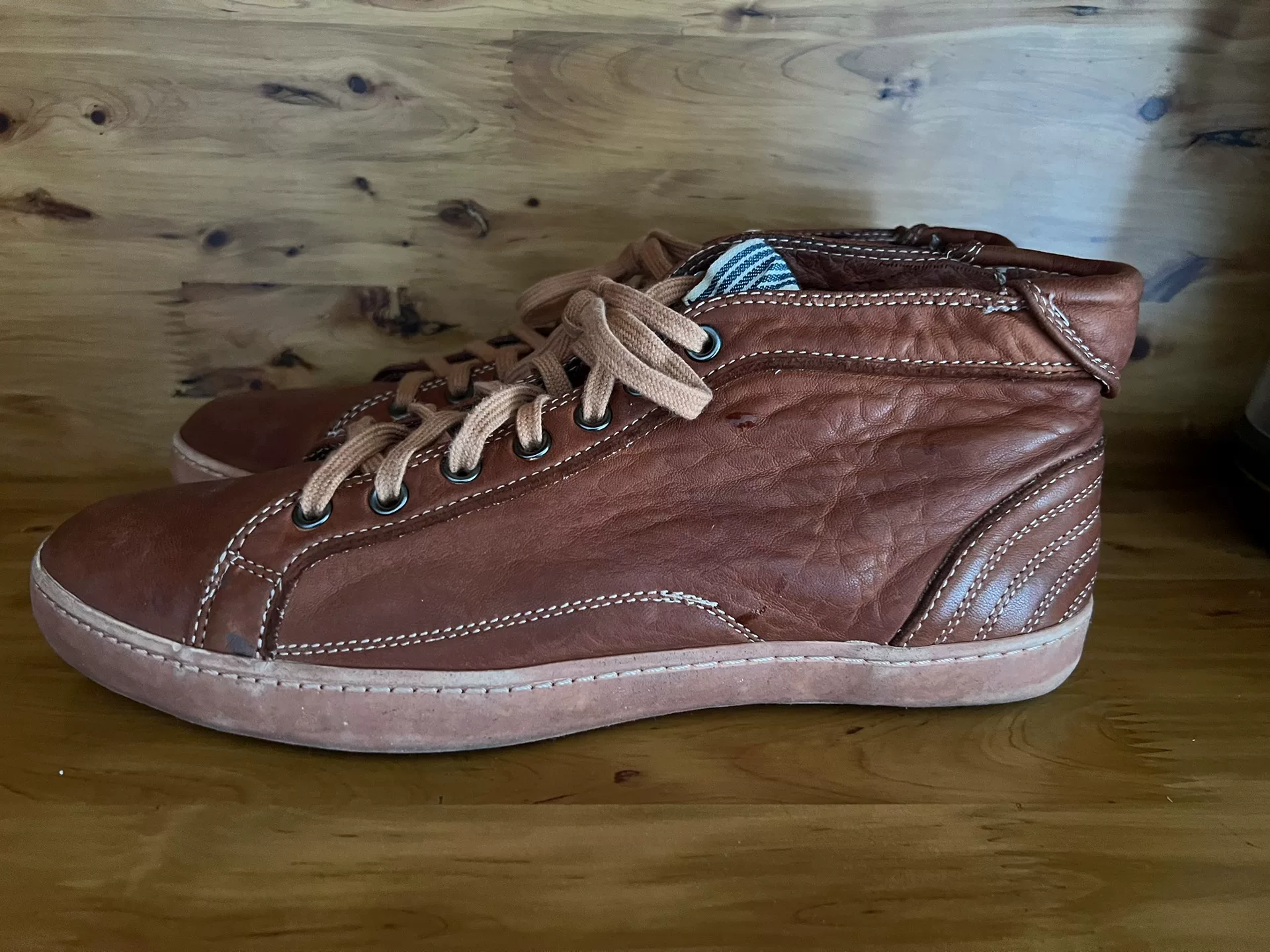 45rpm Italian Washed Leather Sneakers