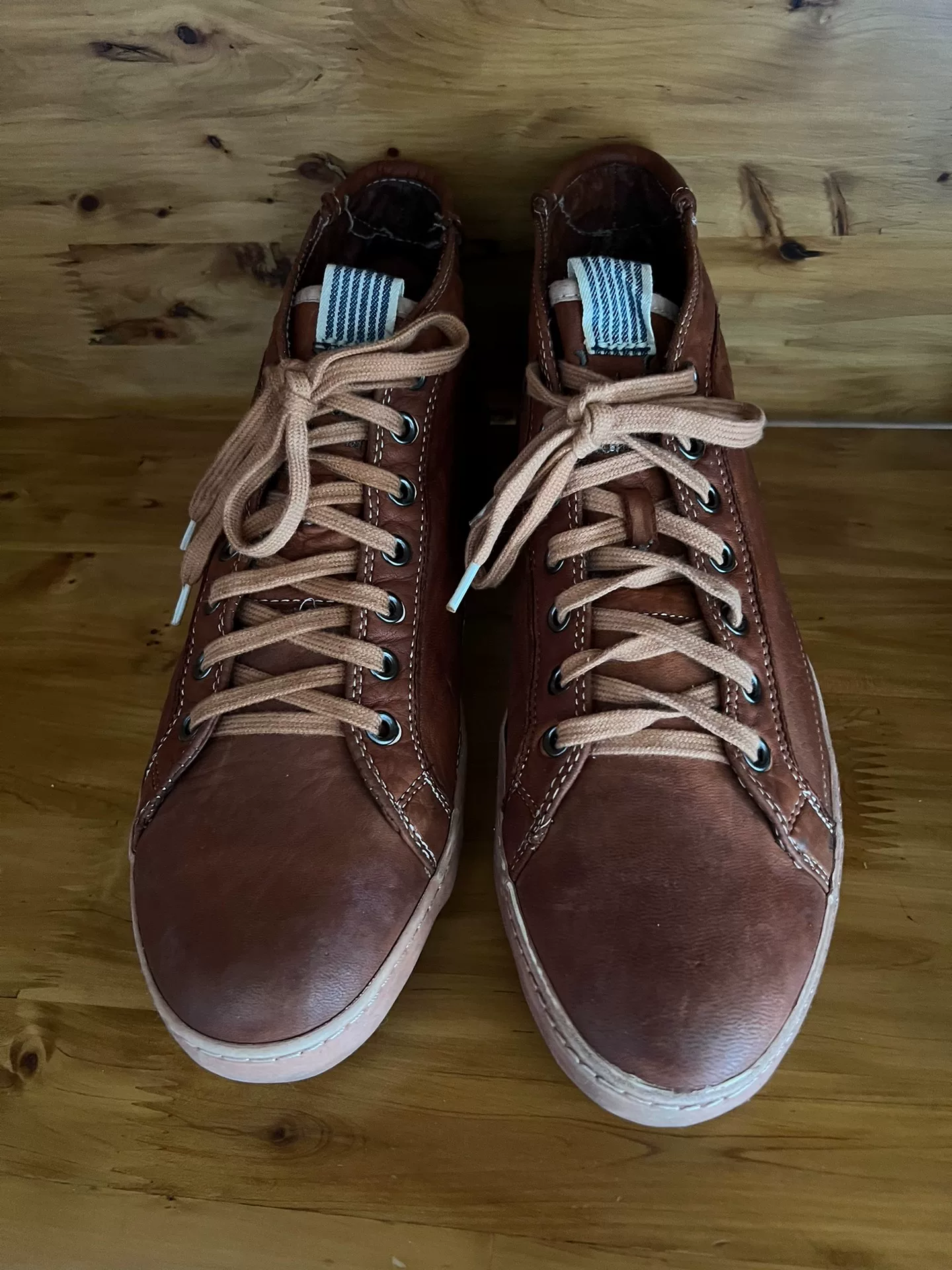 45rpm Italian Washed Leather Sneakers — front