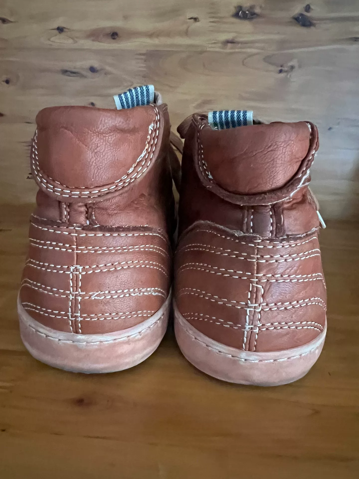 45rpm Italian Washed Leather Sneakers — back