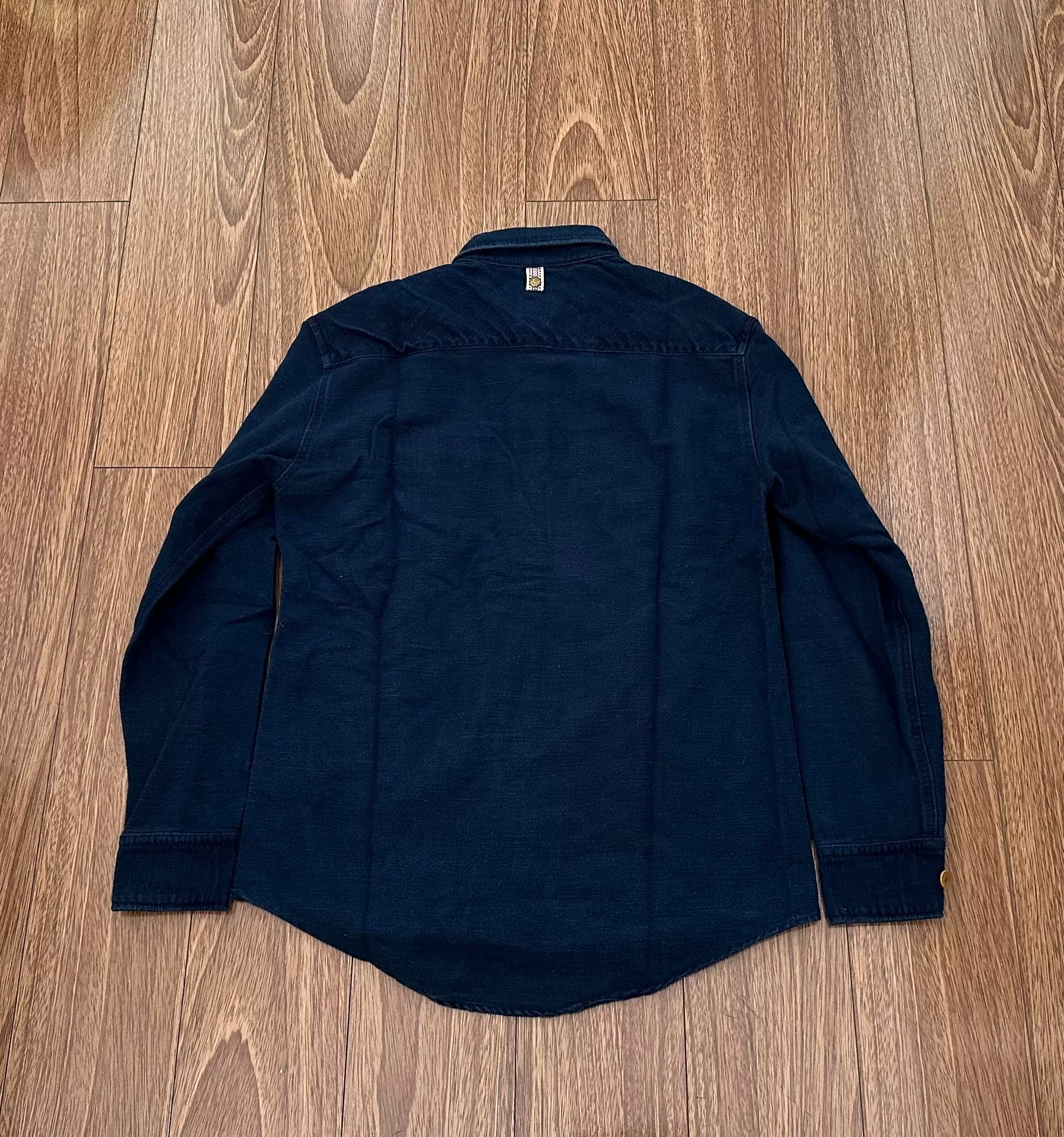 VISVIM Black Elk Flannel Shirt Overdye — front