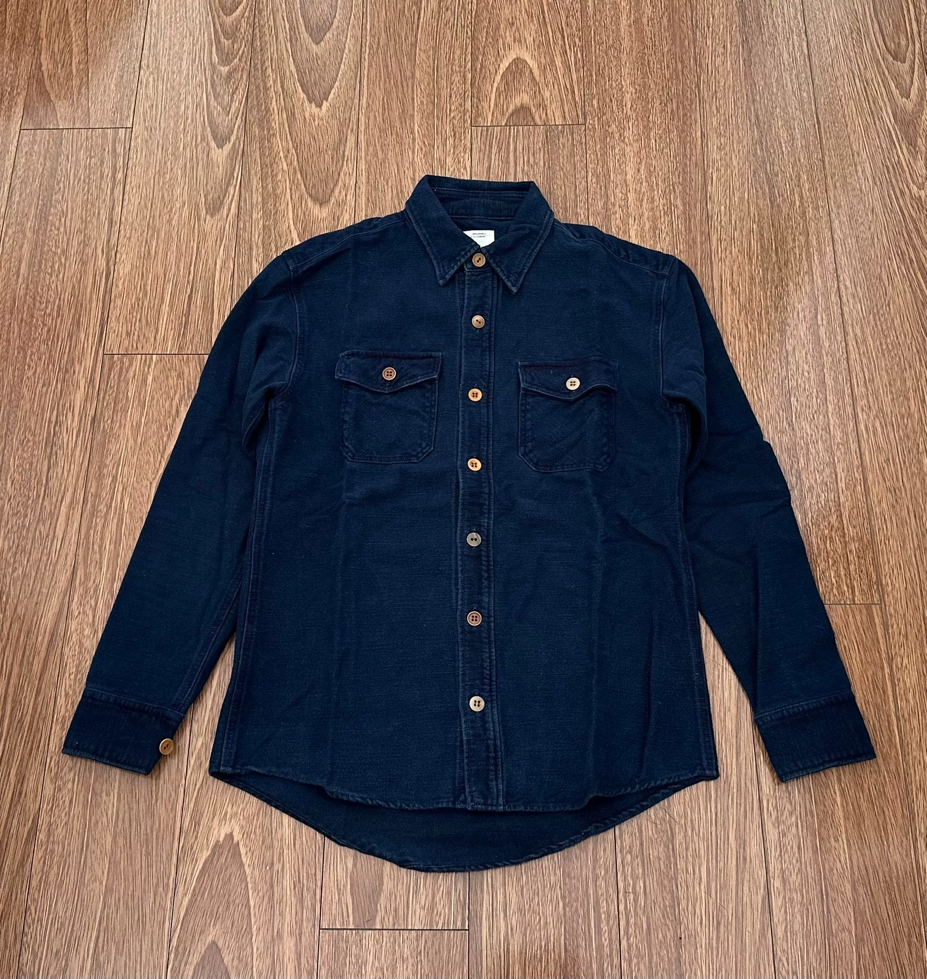 VISVIM Black Elk Flannel Shirt Overdye