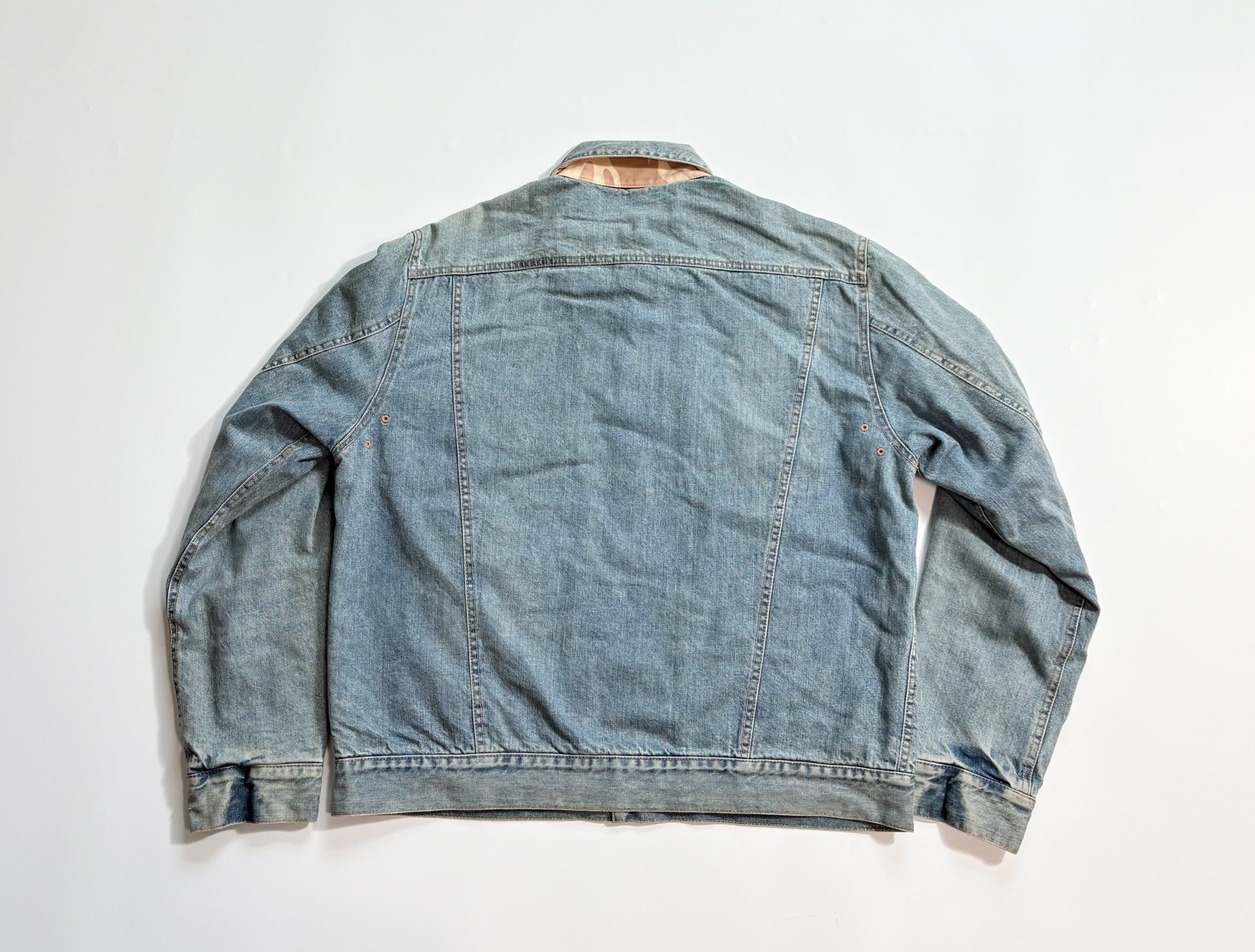 SOPHNET. Light Blue Denim Jacket — front