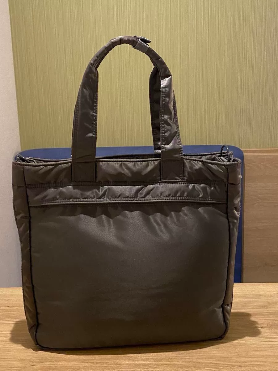 Porter Tanker 2way Silver-Gray Tote — front
