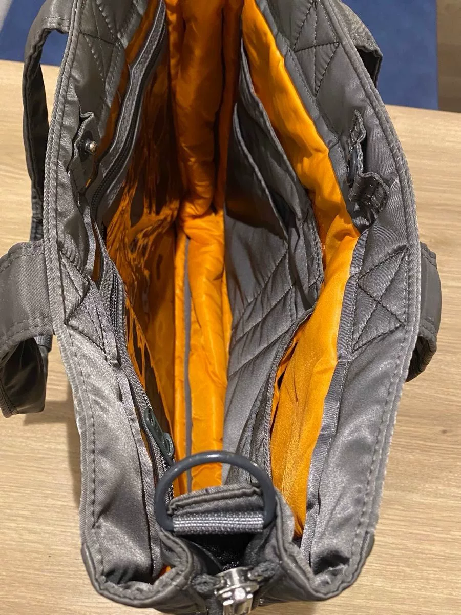 Porter Tanker 2way Silver-Gray Tote — back
