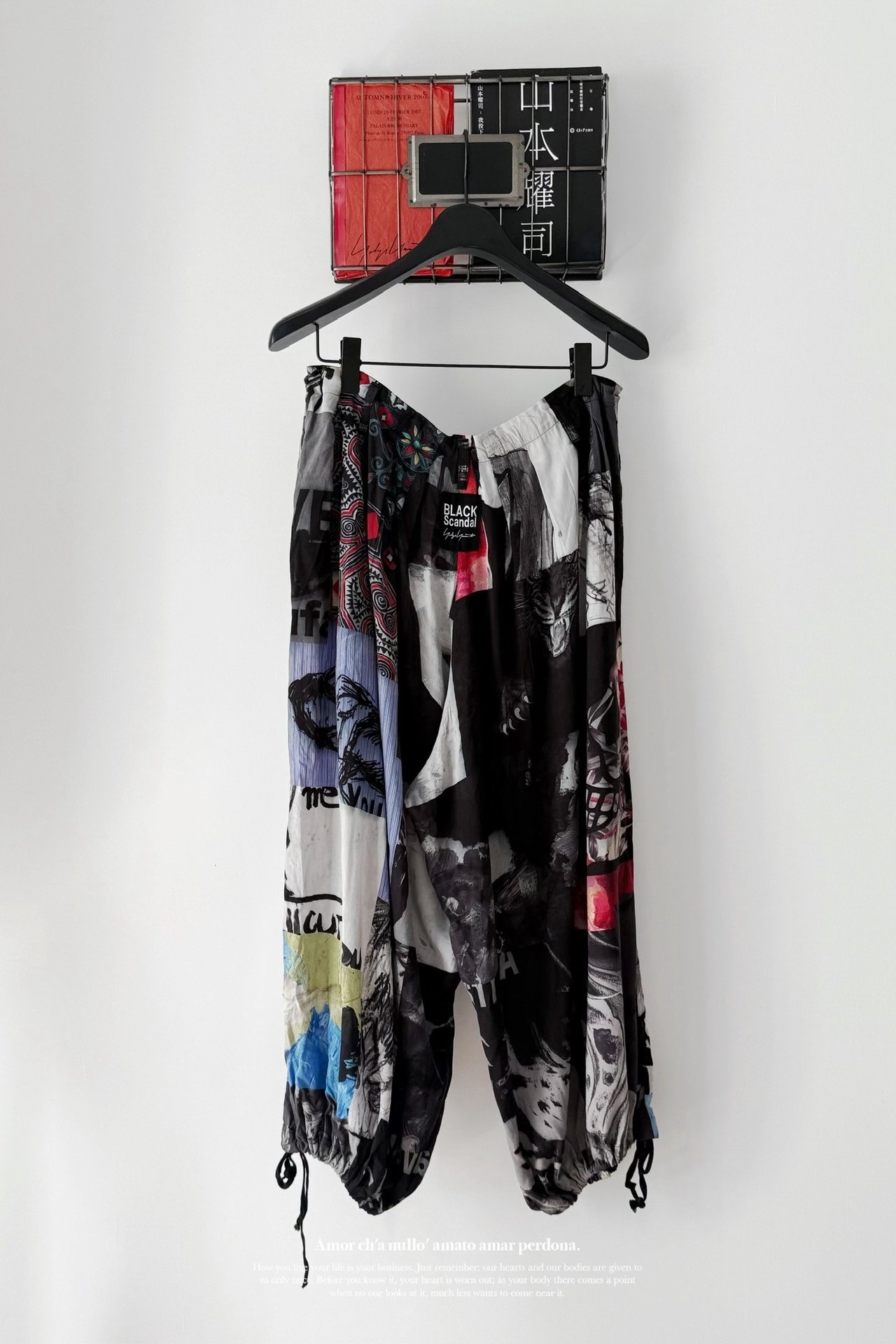 Yohji Yamamoto Black Scandal Balloon Pants — label