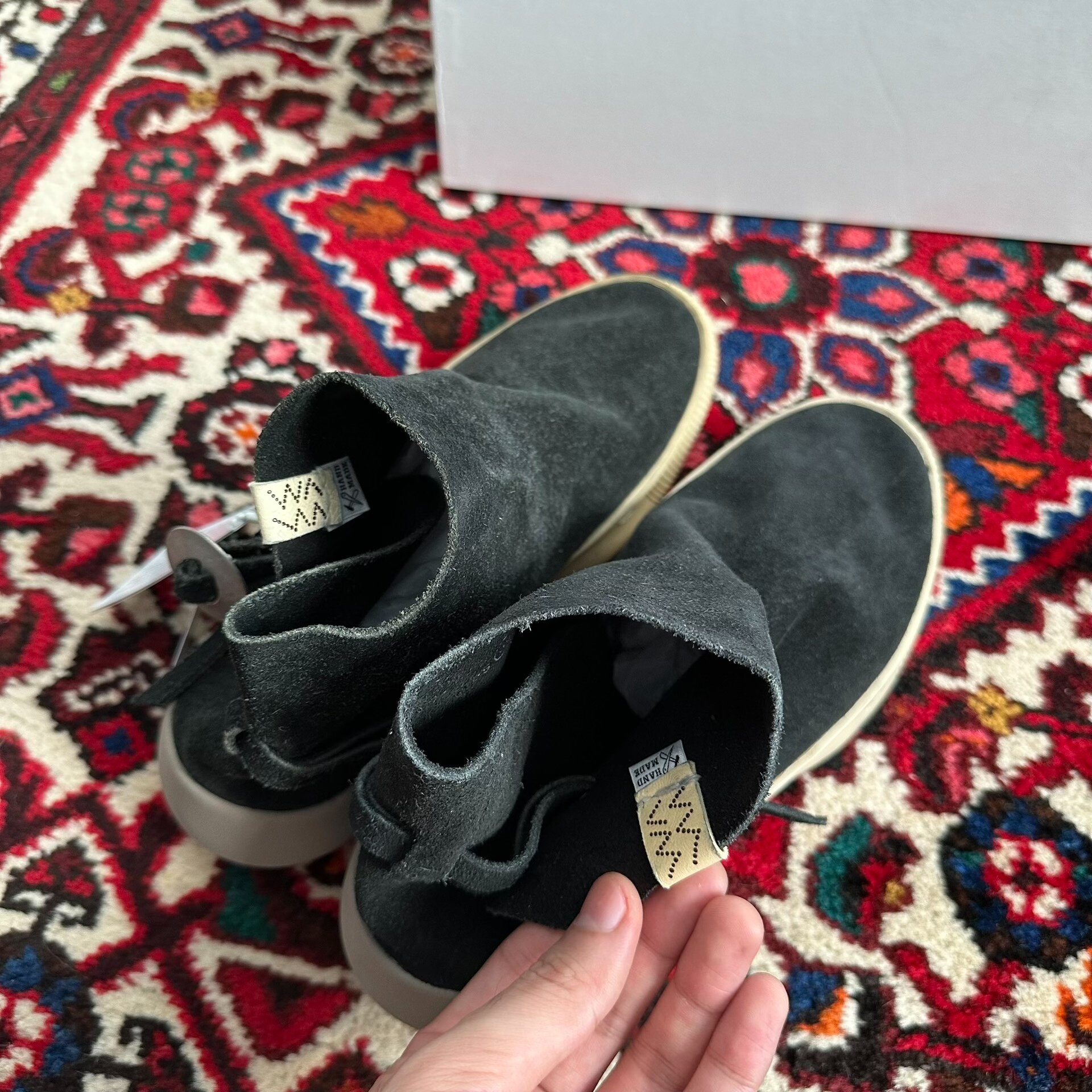 visvim GILA MOC MID II Folk Boots — label