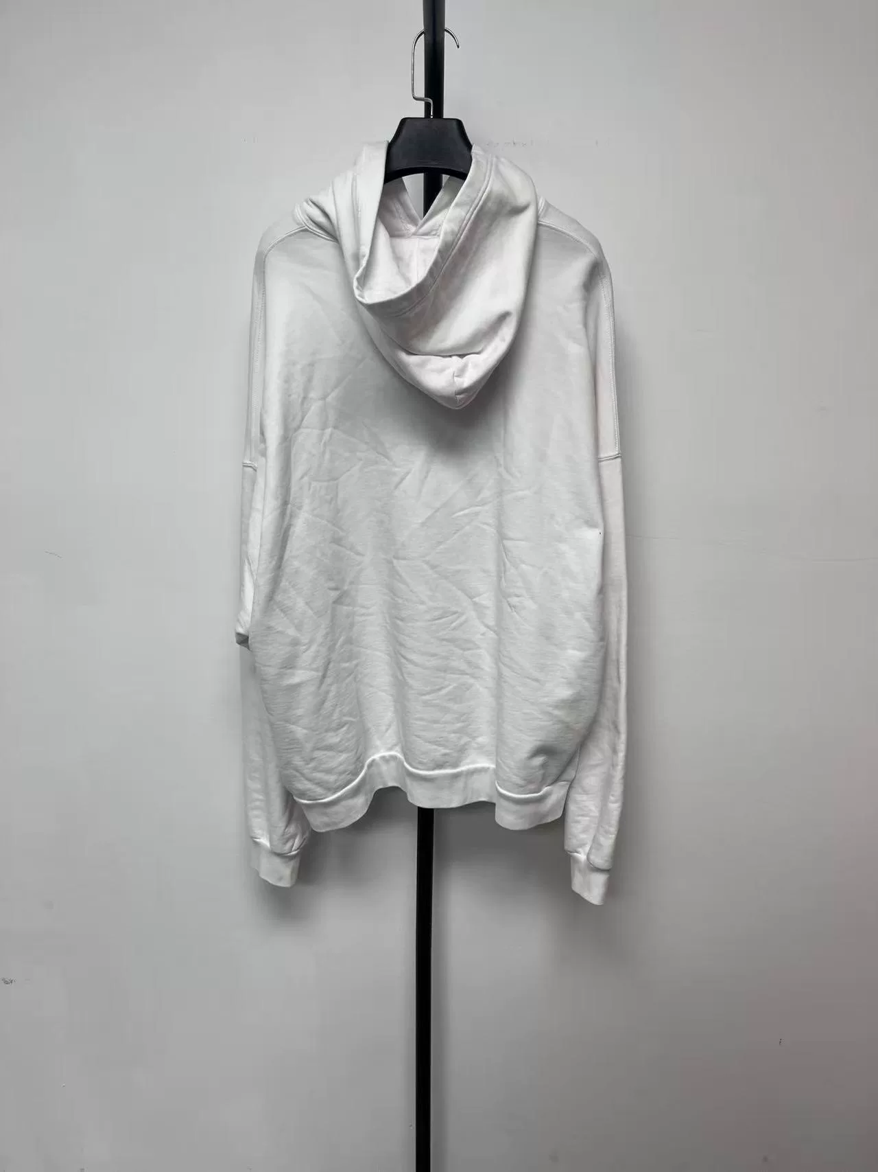Balenciaga Paris Oversized White Hoodie — front
