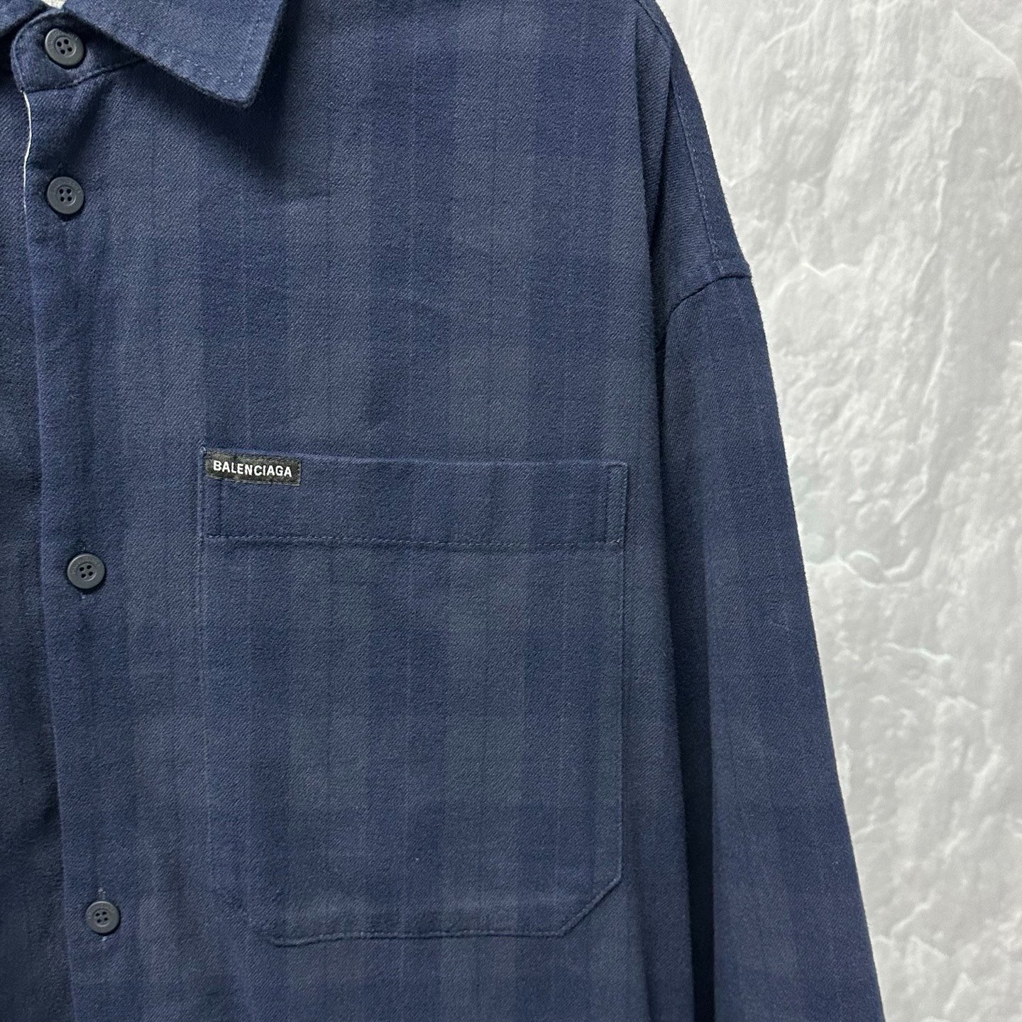 Balenciaga Check Pocket Shirt Jacket — detail