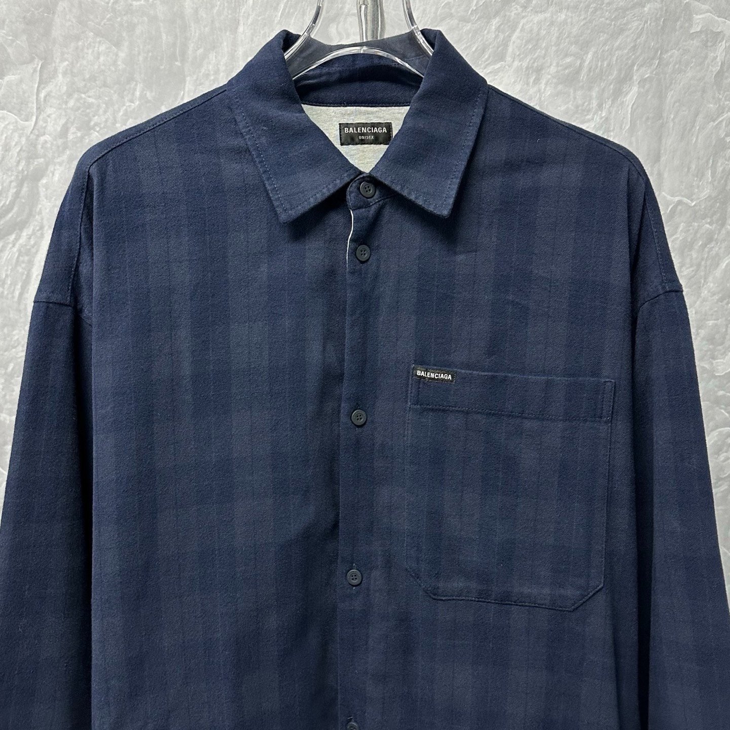 Balenciaga Check Pocket Shirt Jacket — front