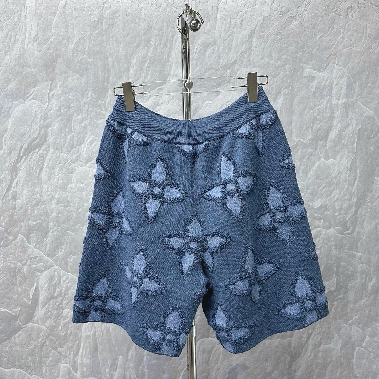 Louis Vuitton SS25 Clover Jacquard Drawstring Shorts — back