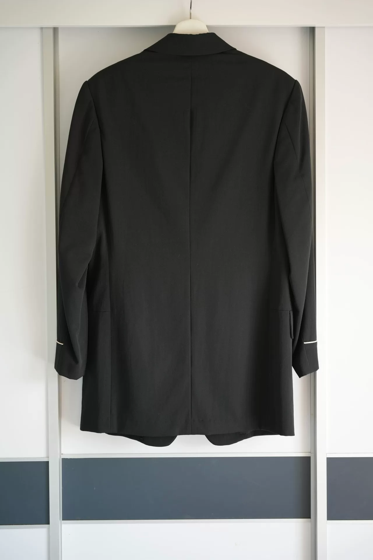 Yohji Yamamoto 03ss White Stitch Wool Jacket — front
