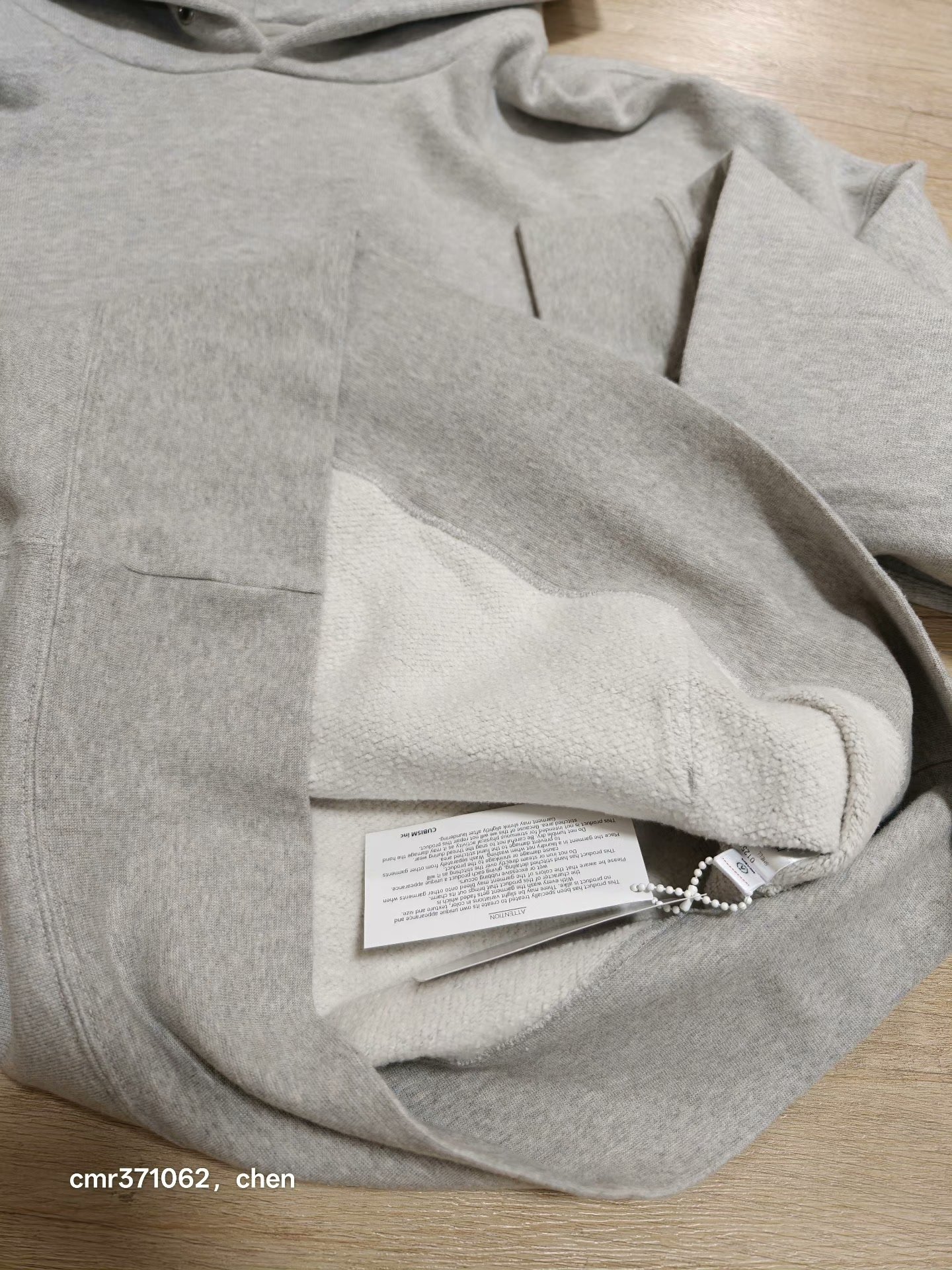 visvim 2aw court hoodie p.o — label