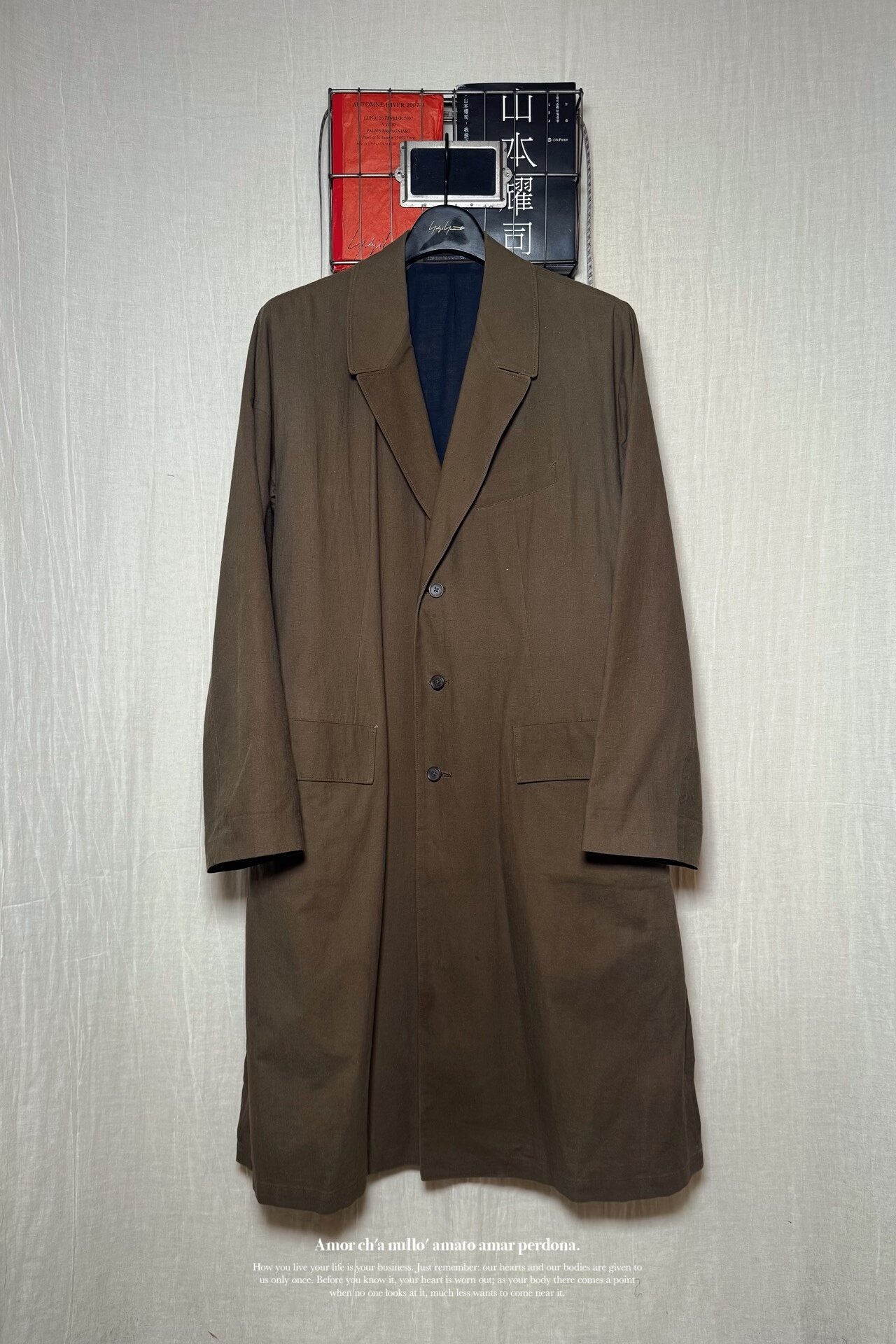 Yohji Yamamoto 17ss Glove Coat — front
