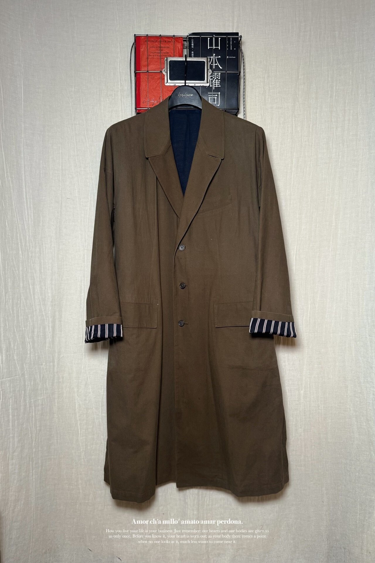 Yohji Yamamoto 17ss Glove Coat — detail