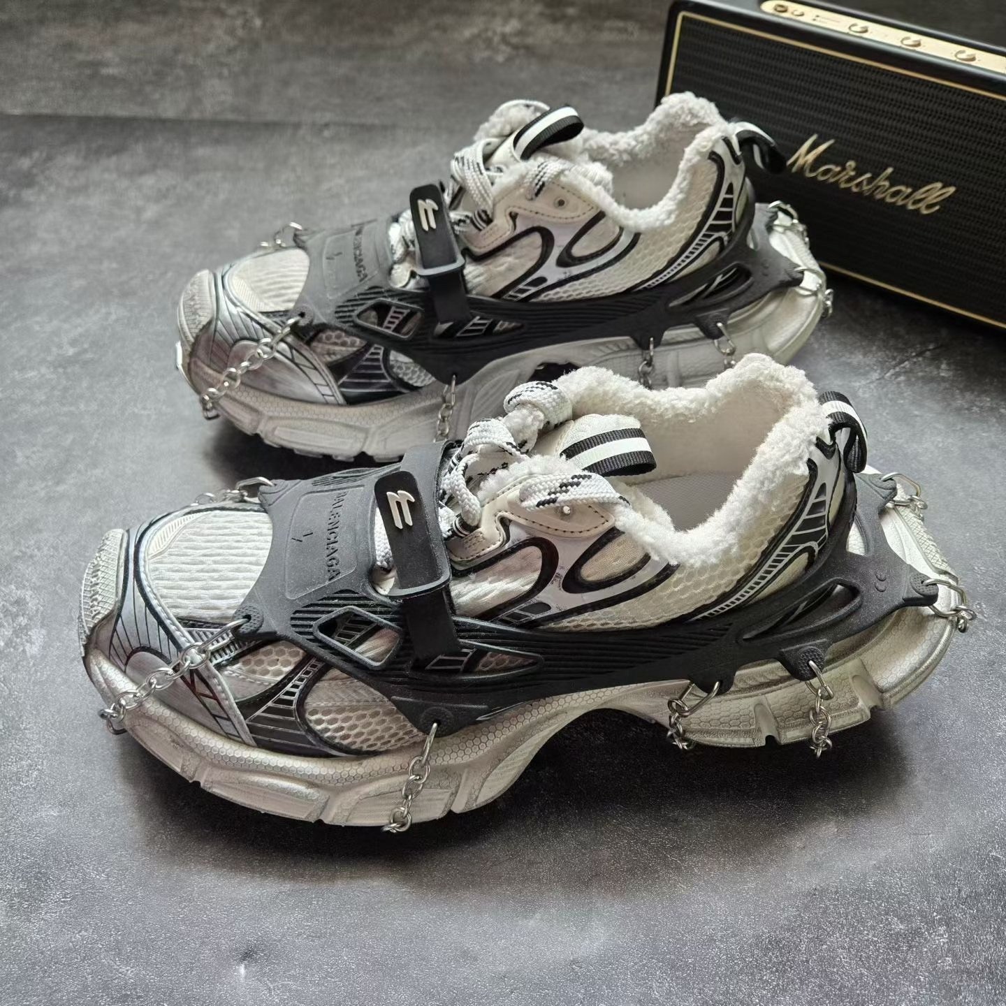 BALENCIAGA 3XL Ice Cleat Fleece Dad Shoes