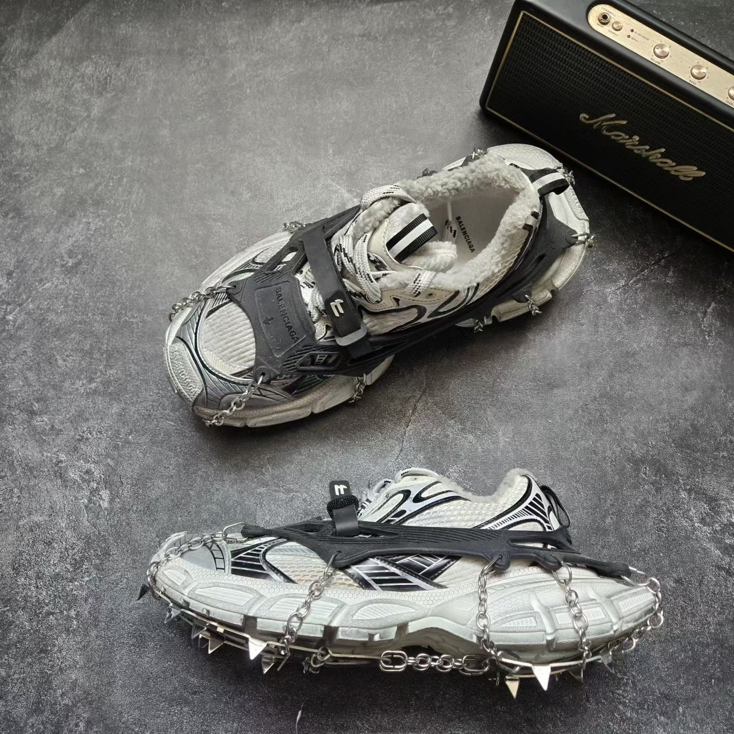 BALENCIAGA 3XL Ice Cleat Fleece Dad Shoes — back