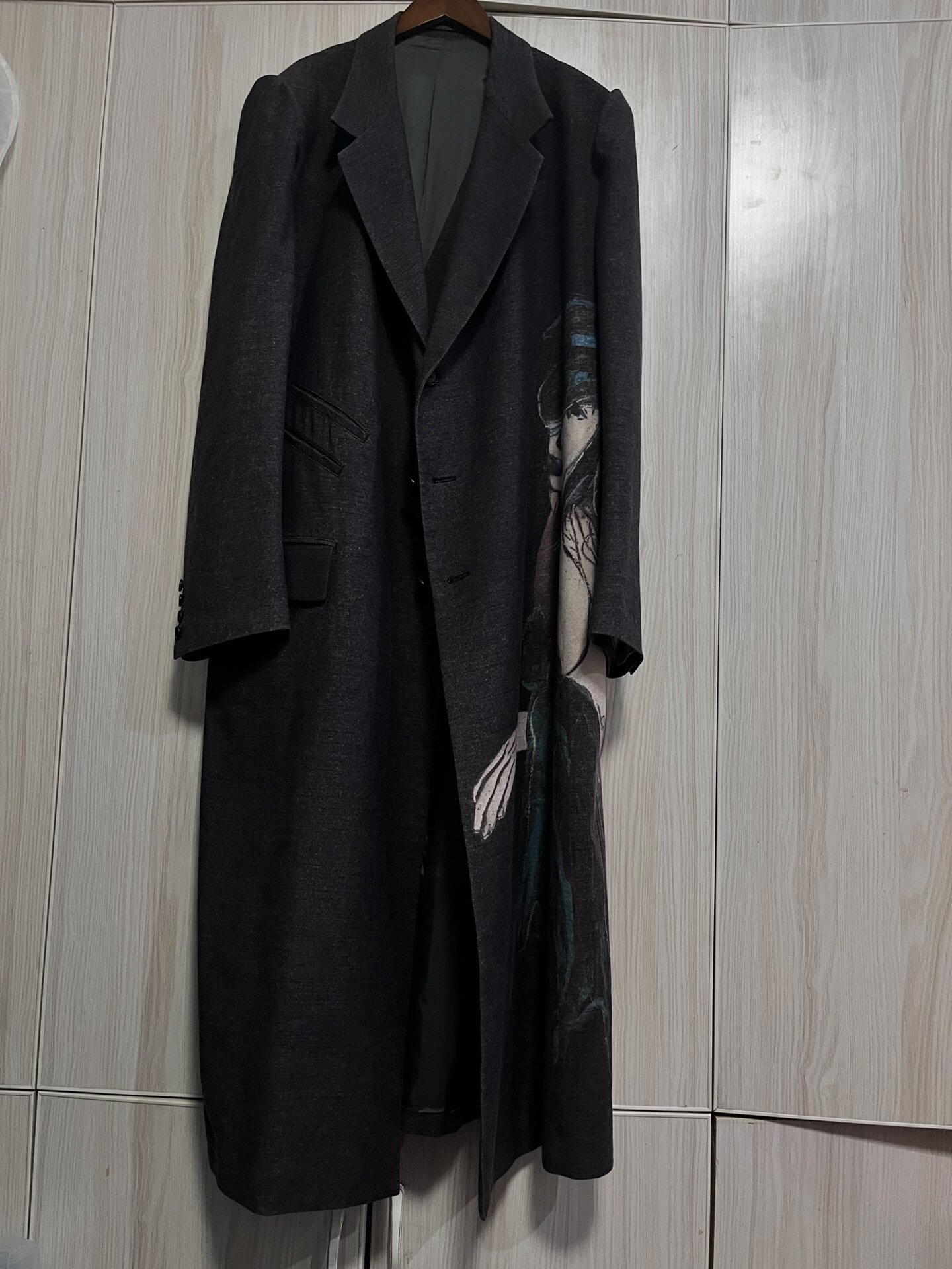 Yohji Yamamoto 24AW Long Gray Coat