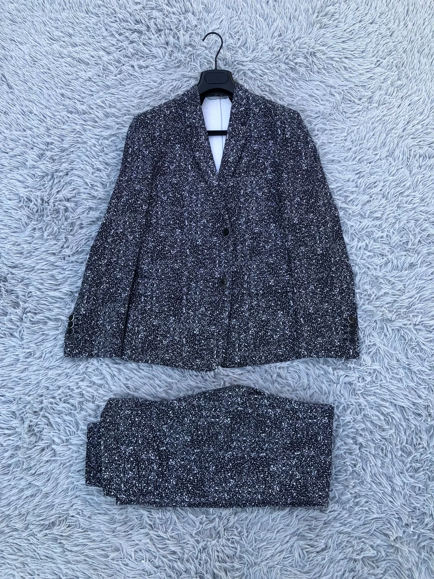 Dior Homme Snowflake Splatter Two-Piece Suit