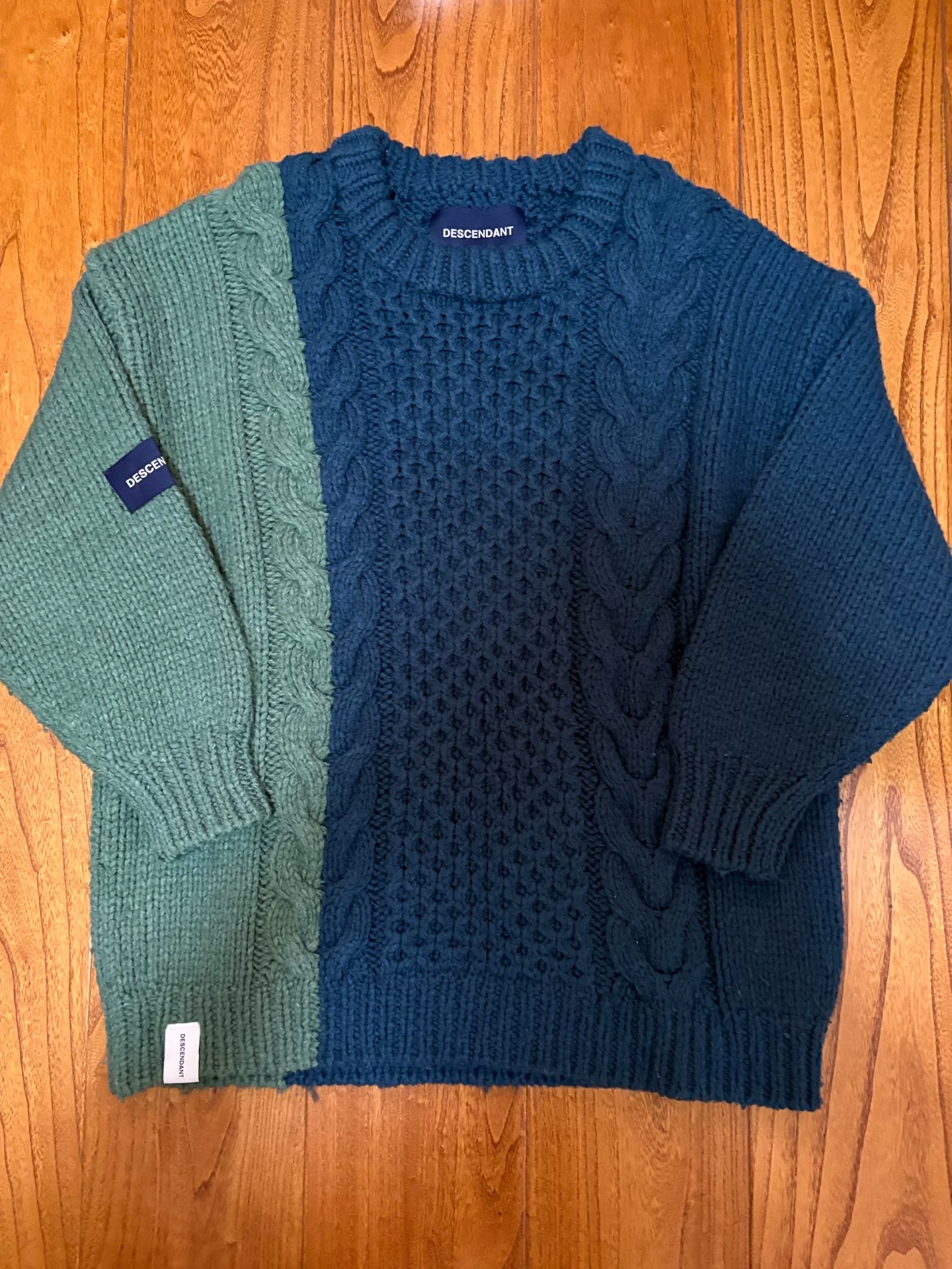 DESCENDANT 19AW Aran Wool Knit Sweater