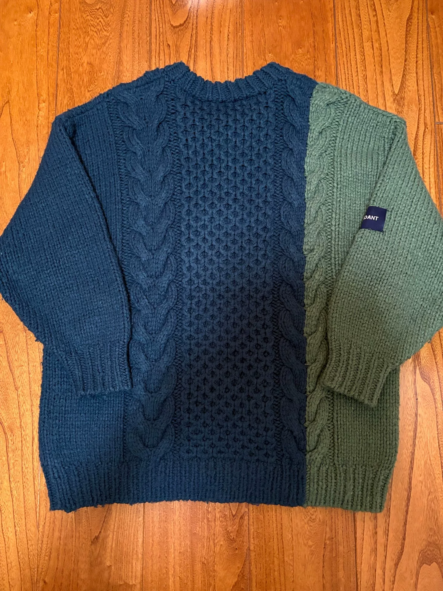DESCENDANT 19AW Aran Wool Knit Sweater — front