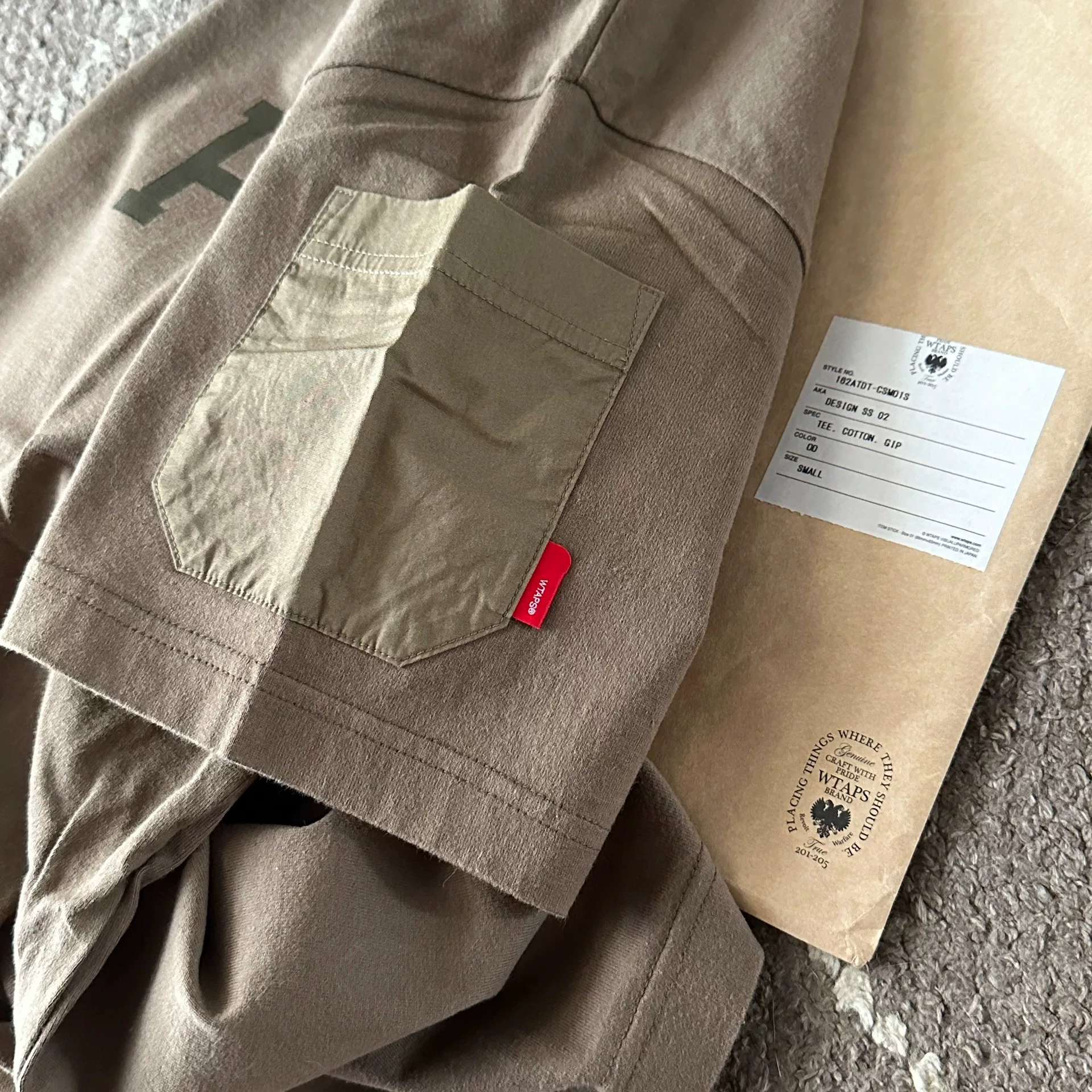 WTAPS GIP Limited T-Shirt 16AW — label