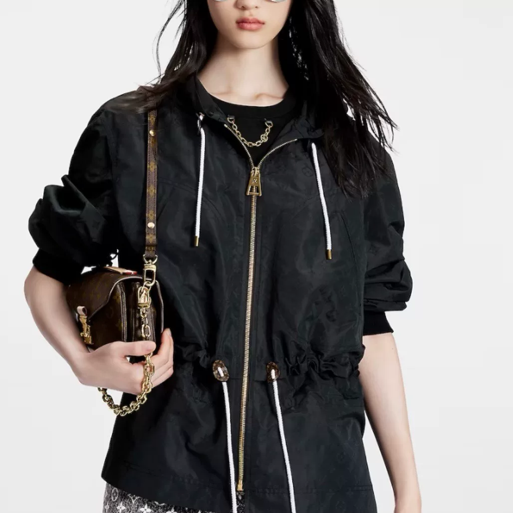 Louis Vuitton Monogram Drawstring Hooded Jacket
