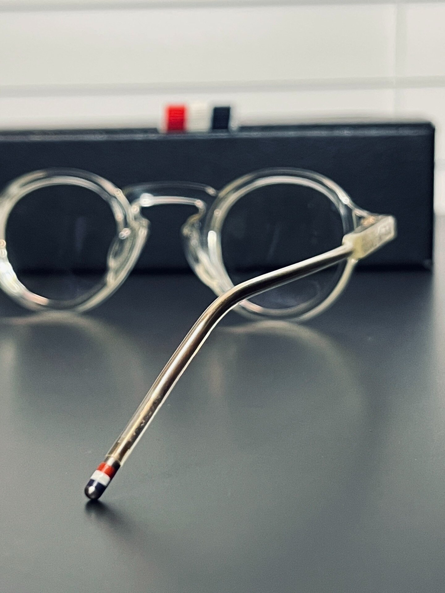 Thom Browne TB-904 Clear Optical Glasses — label