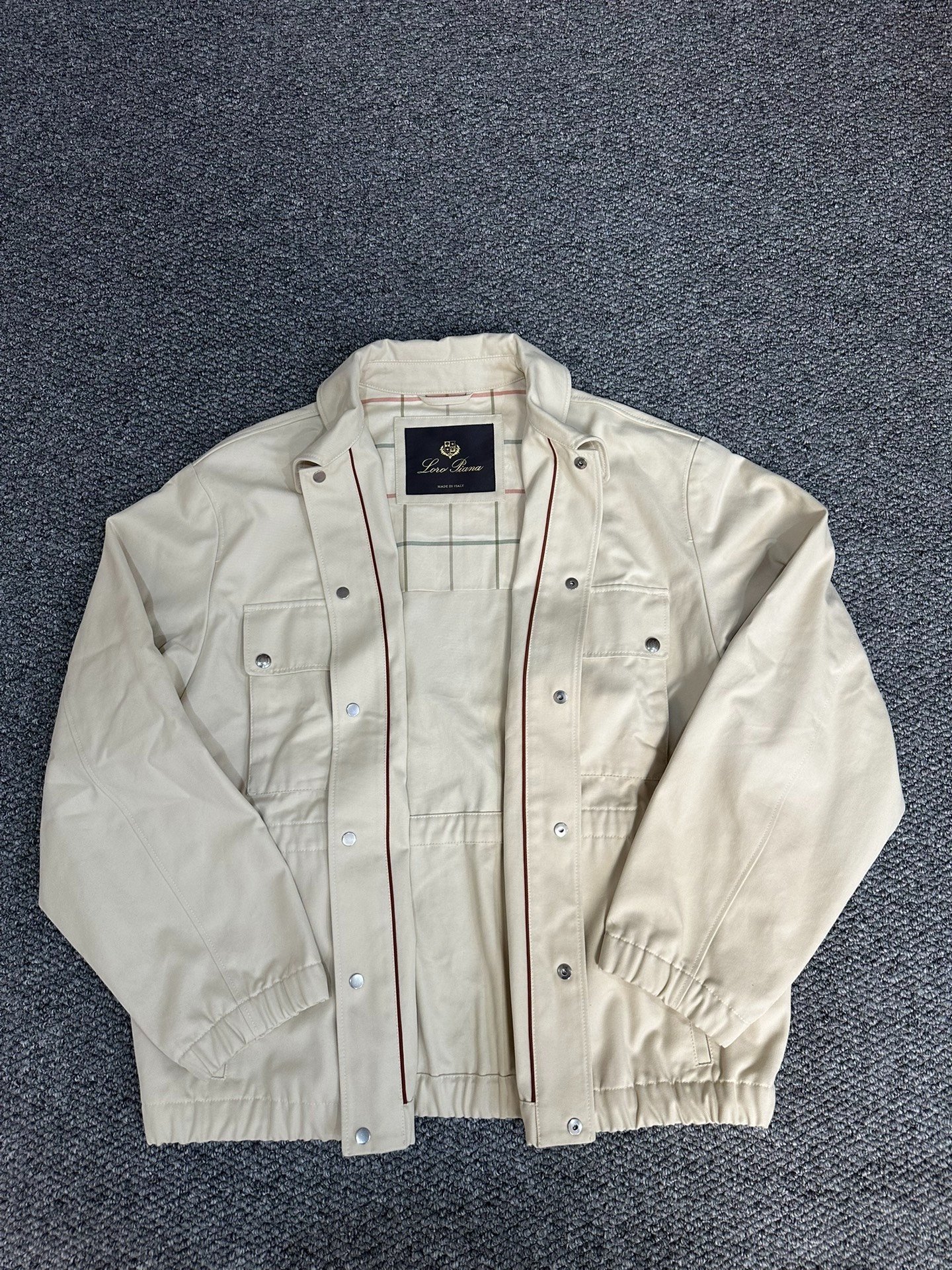 Loro Piana Sea Island Cotton Jacket XL — detail