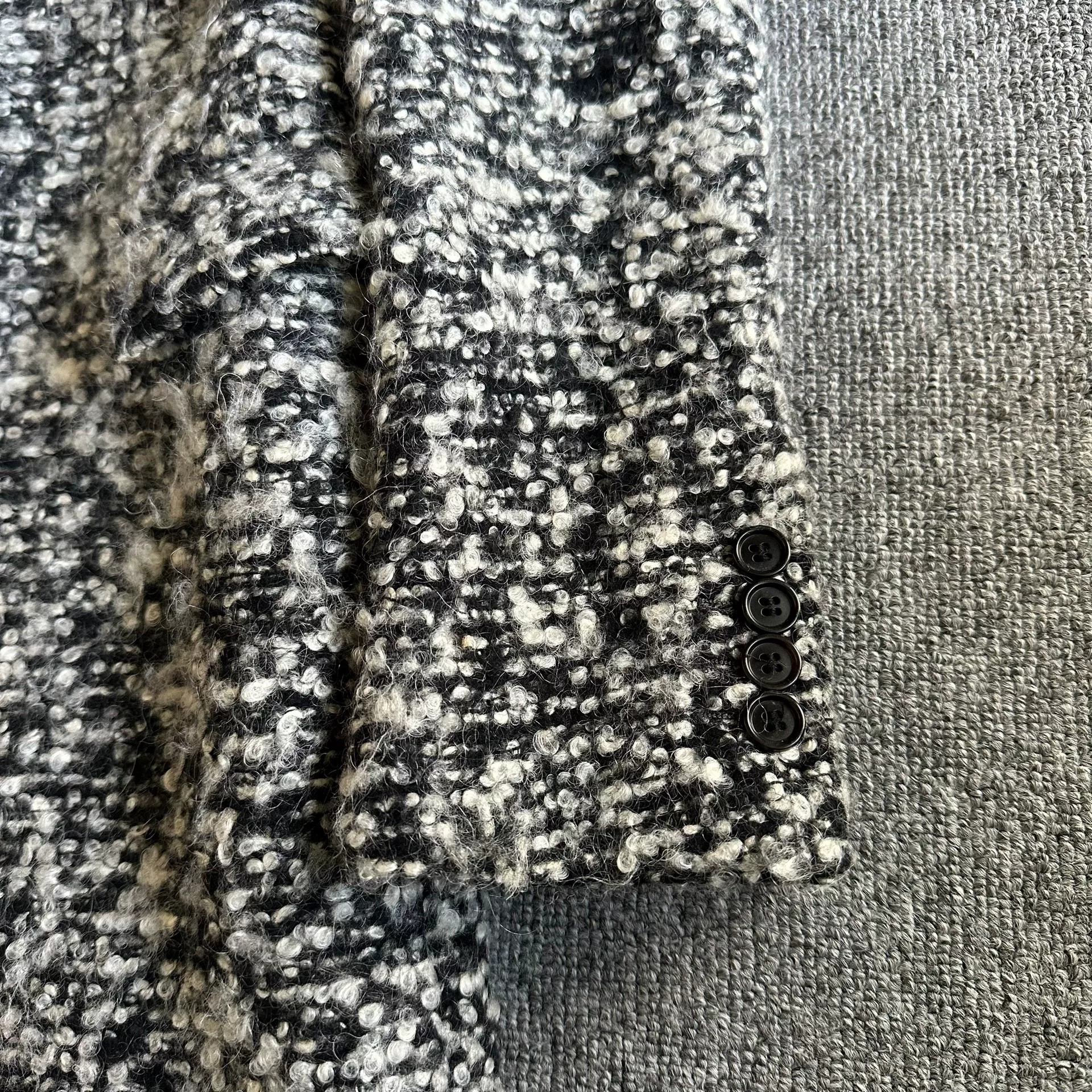 Dior Homme 09FW Snowflake Long Coat — front