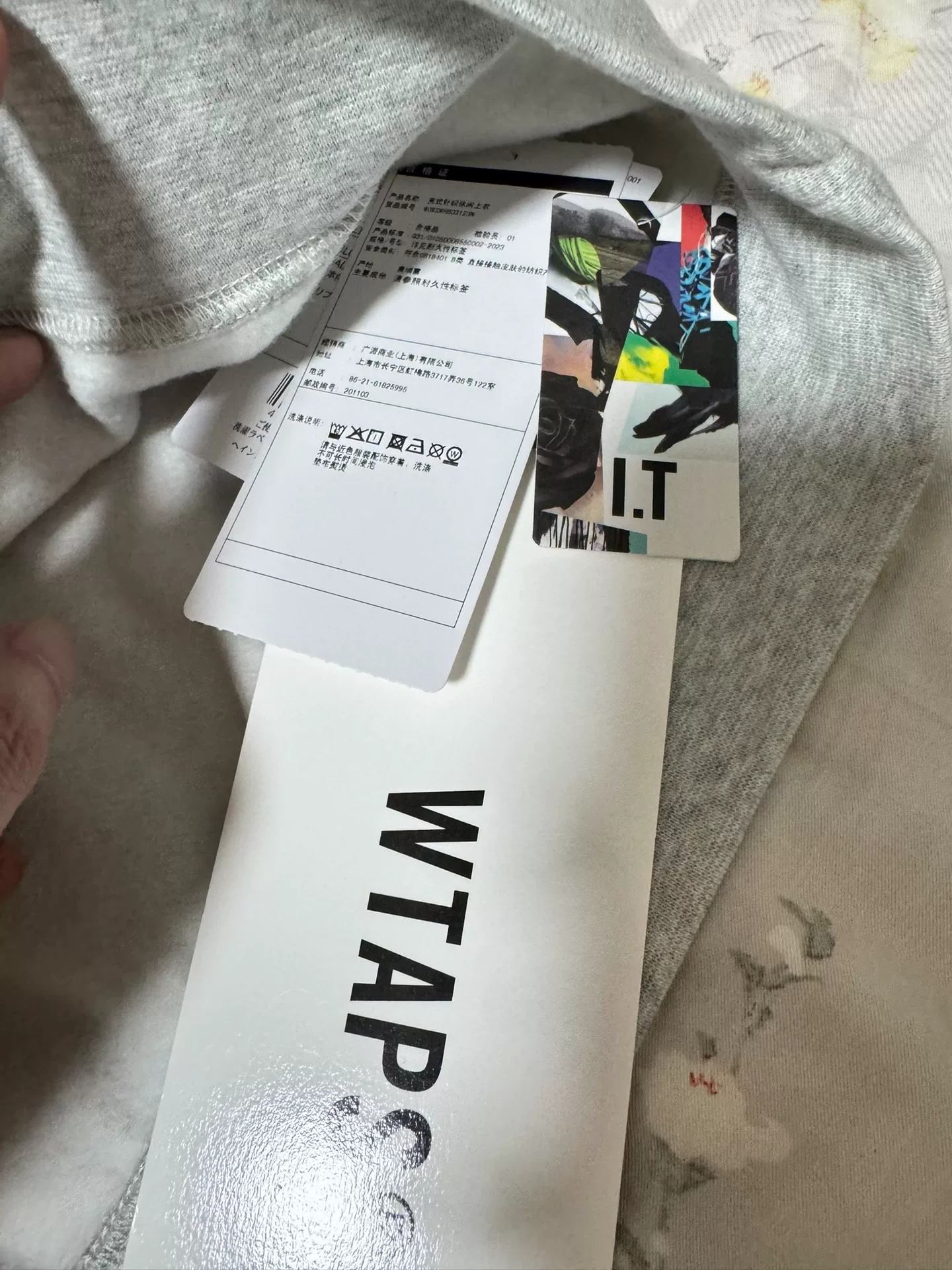 WTAPS Champion 24AW Crewneck Sweatshirt — label