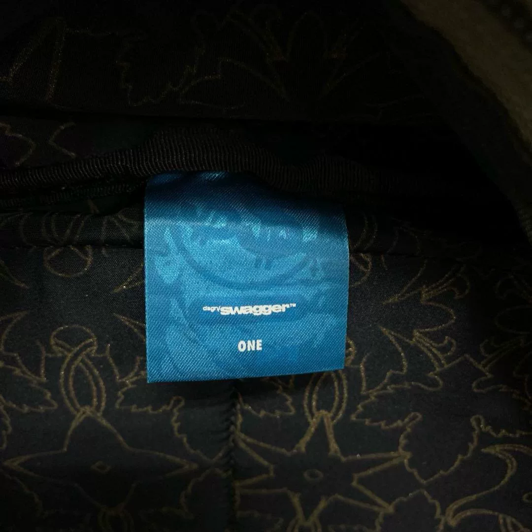 Porter x Swagger x Harris Tweed Backpack — label