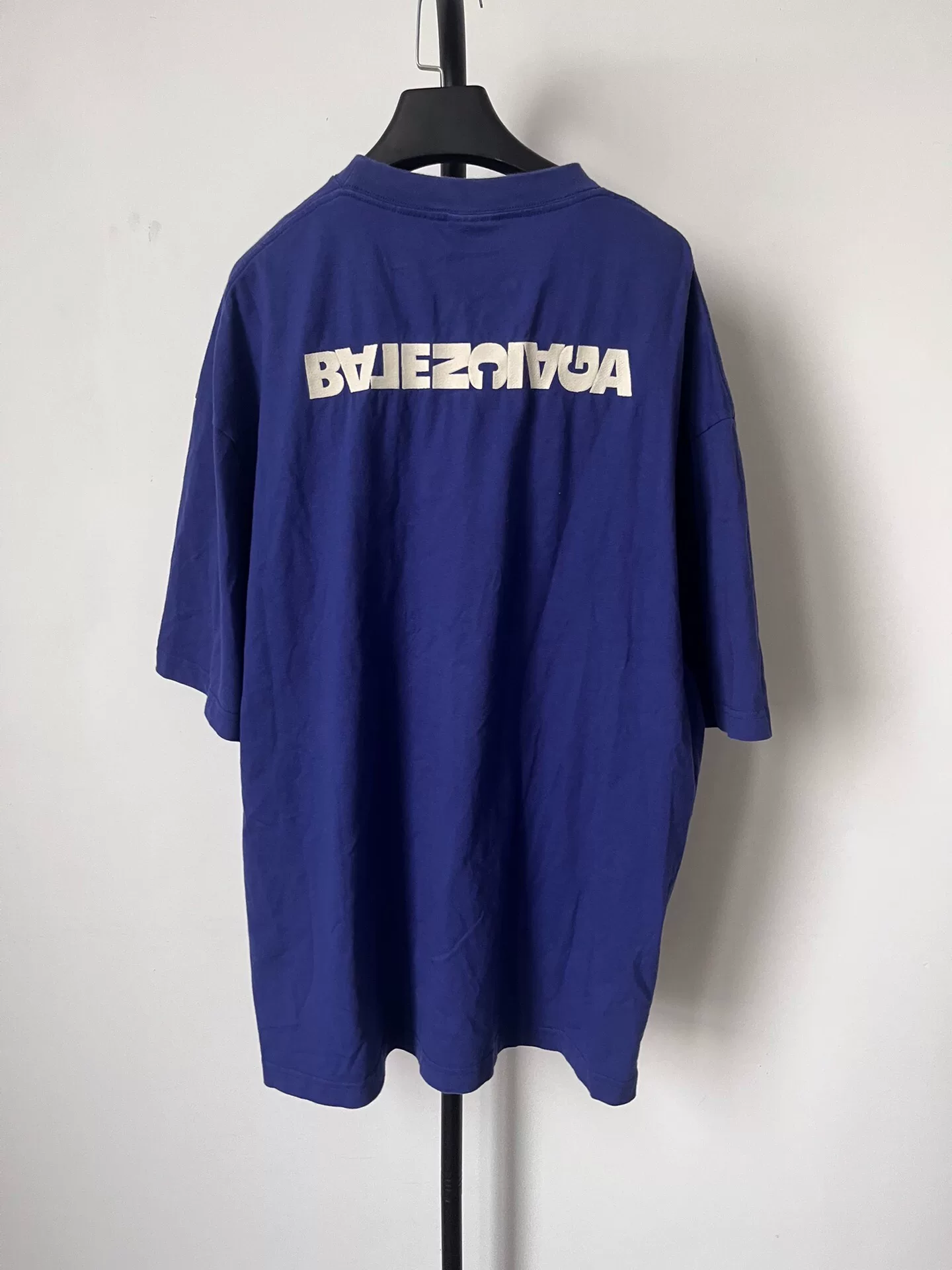 Balenciaga Logo Print Round Neck T-Shirt — front