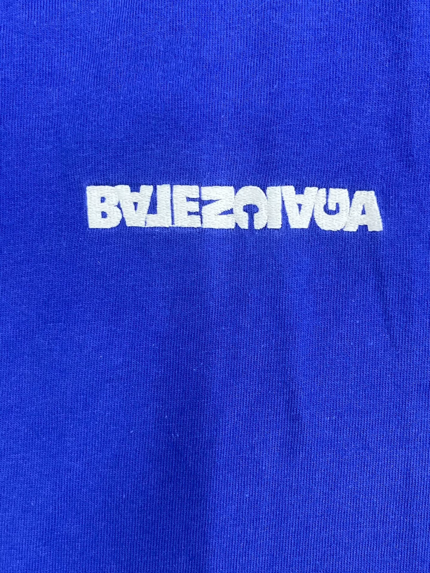 Balenciaga Logo Print Round Neck T-Shirt — detail