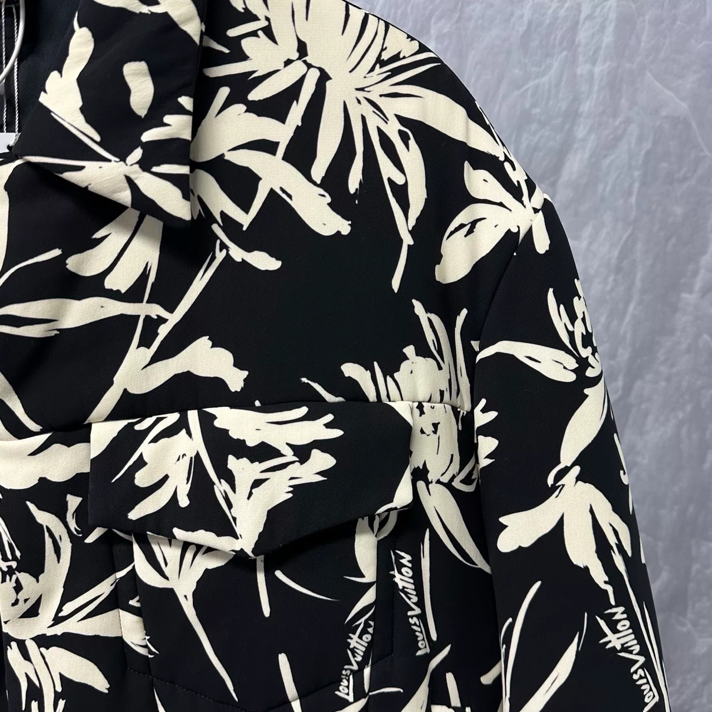 Louis Vuitton Floral Logo Short Cotton Jacket — detail