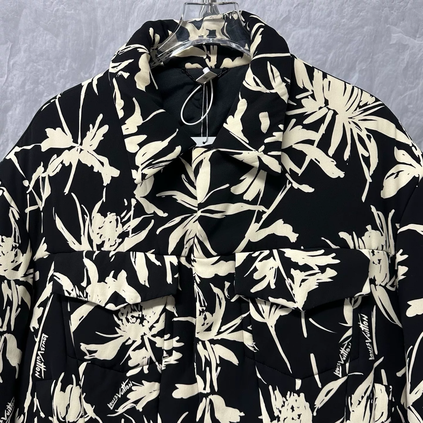 Louis Vuitton Floral Logo Short Cotton Jacket — front
