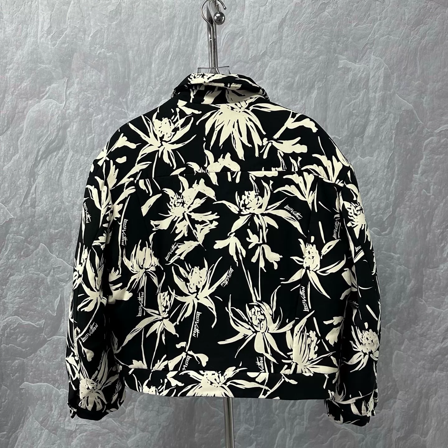 Louis Vuitton Floral Logo Short Cotton Jacket — back