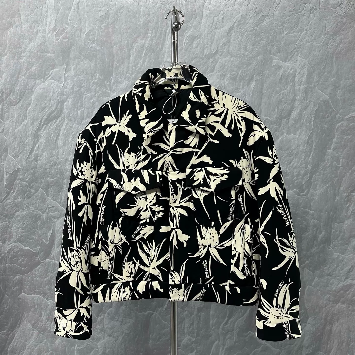 Louis Vuitton Floral Logo Short Cotton Jacket