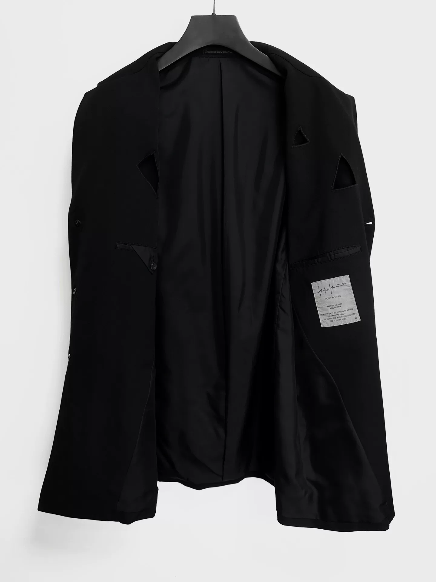 Yohji Yamamoto 92SS Hollow Triangle Coat — front