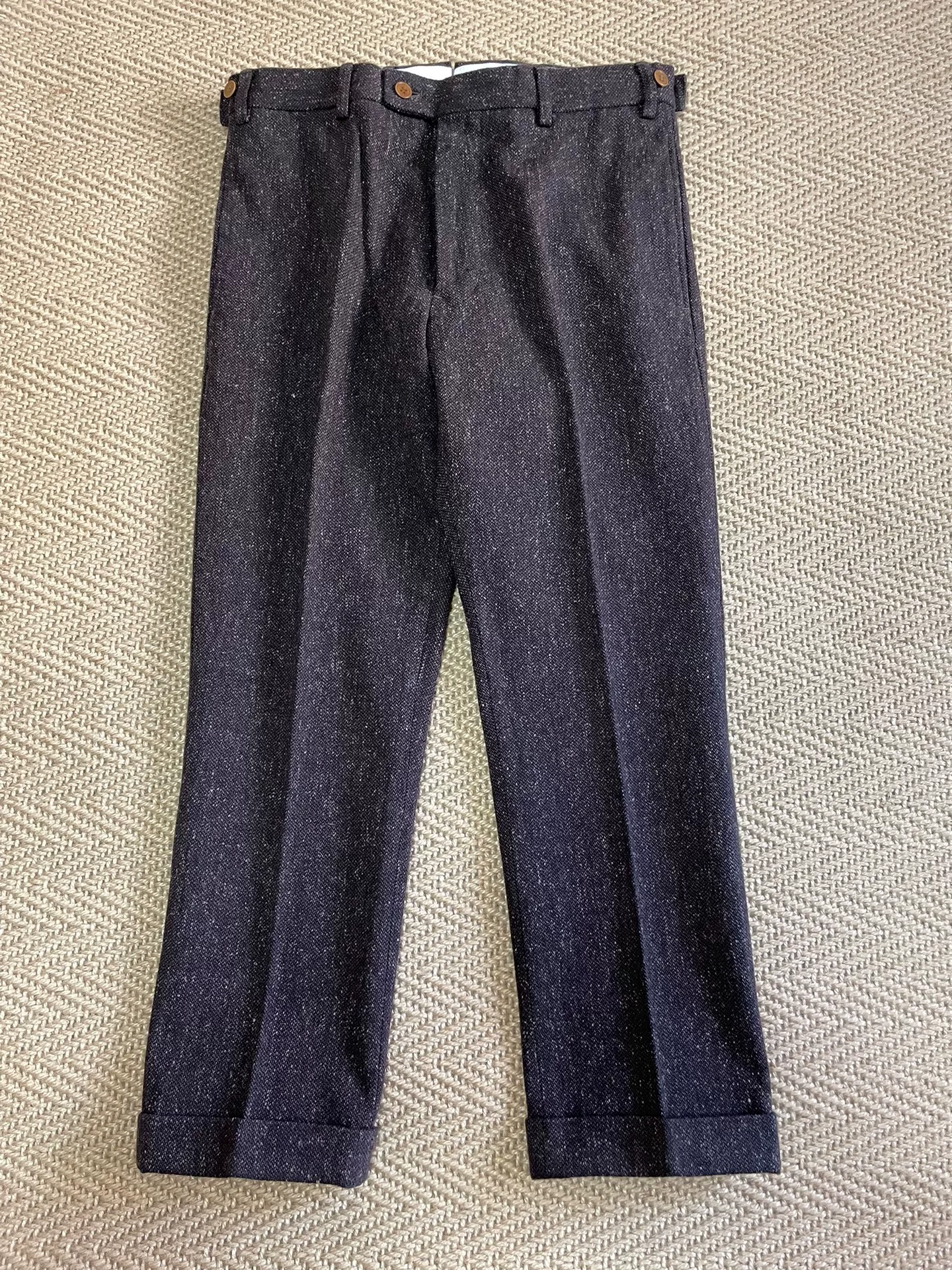 VISVIM CORNELL SLACKS MELANGE WOOL — front