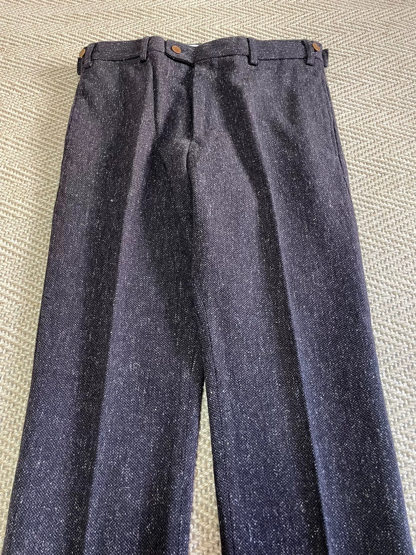 VISVIM CORNELL SLACKS MELANGE WOOL — label